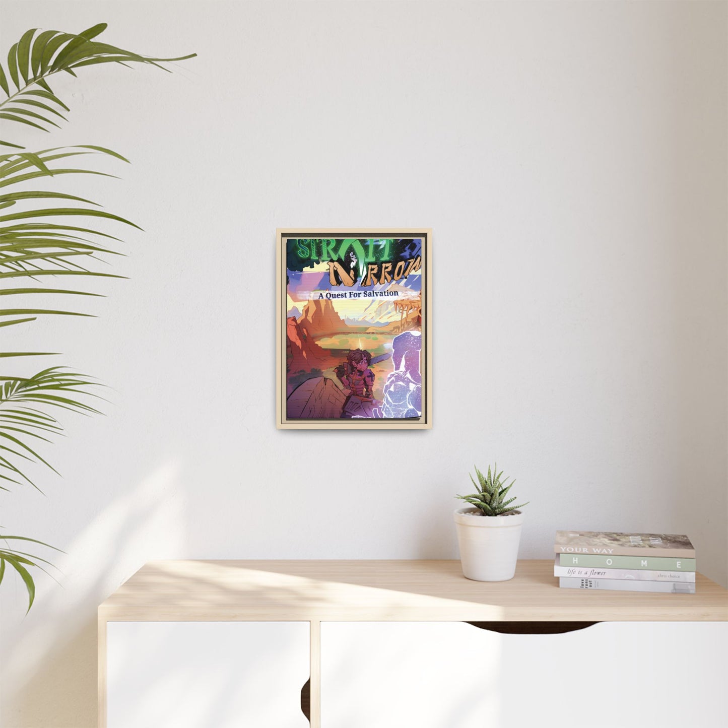 Strait and Narrow | Matte Canvas Wall Art (Framed)