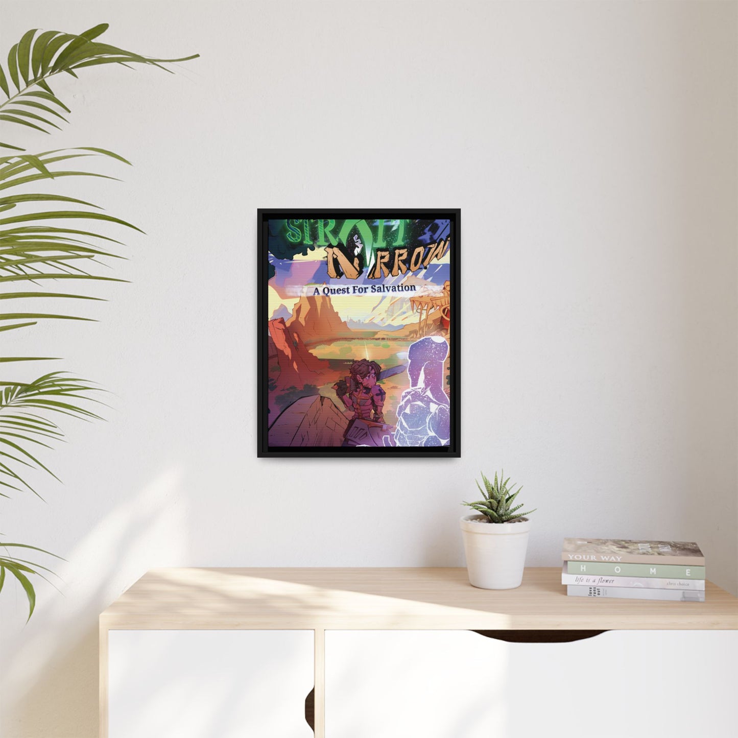 Strait and Narrow | Matte Canvas Wall Art (Framed)