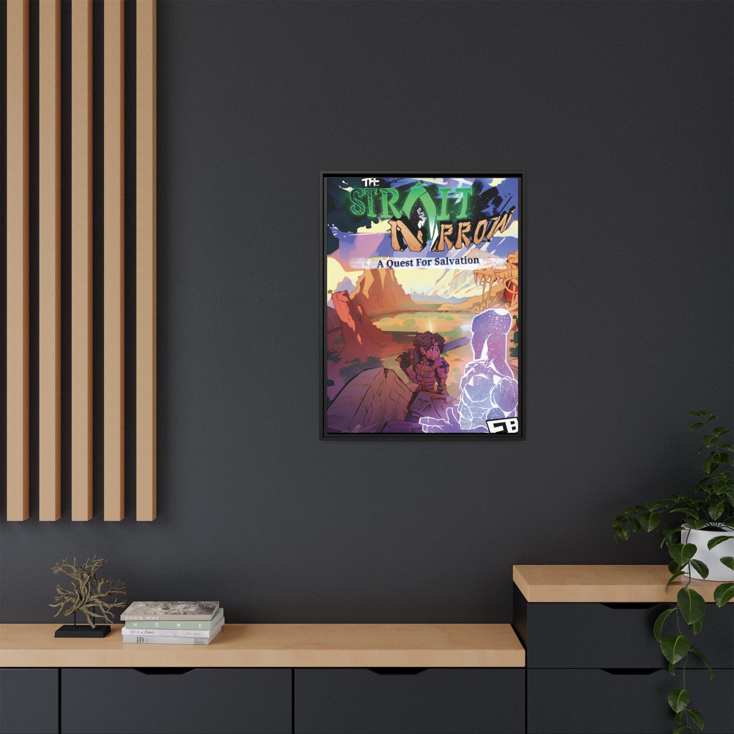 Strait and Narrow | Matte Canvas Wall Art (Framed)