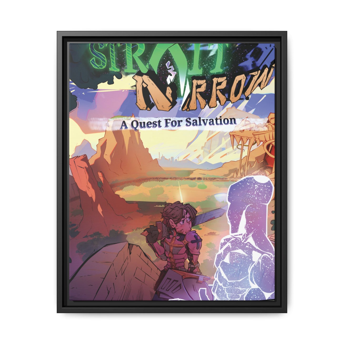 Strait and Narrow | Matte Canvas Wall Art (Framed)