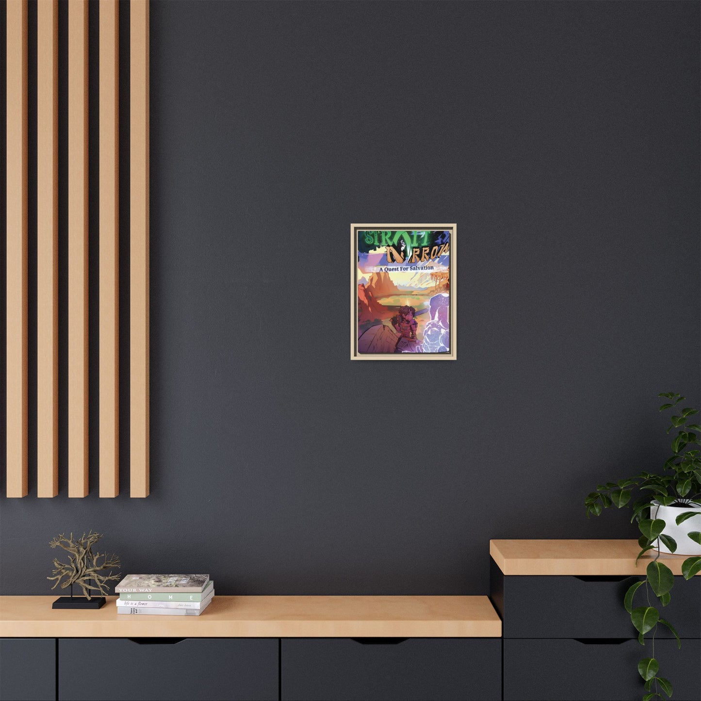 Strait and Narrow | Matte Canvas Wall Art (Framed)