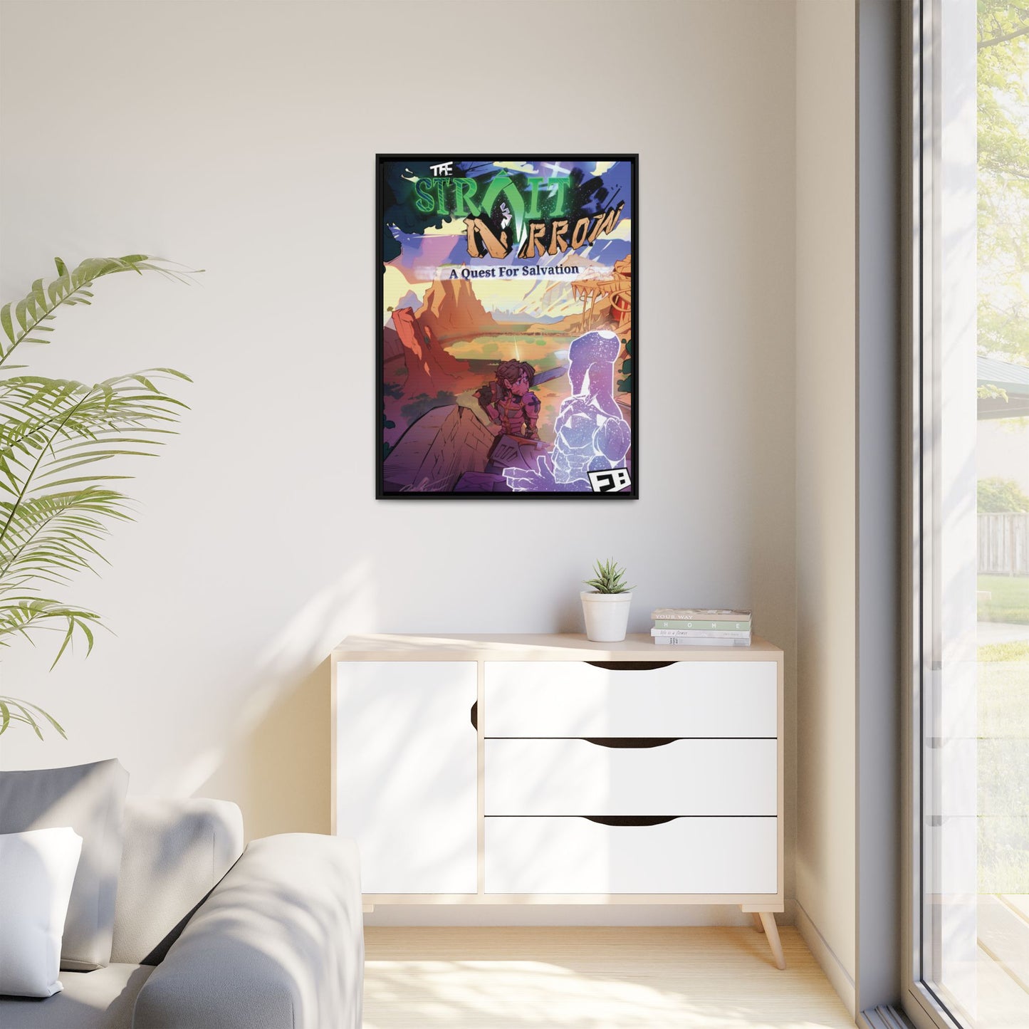 Strait and Narrow | Matte Canvas Wall Art (Framed)