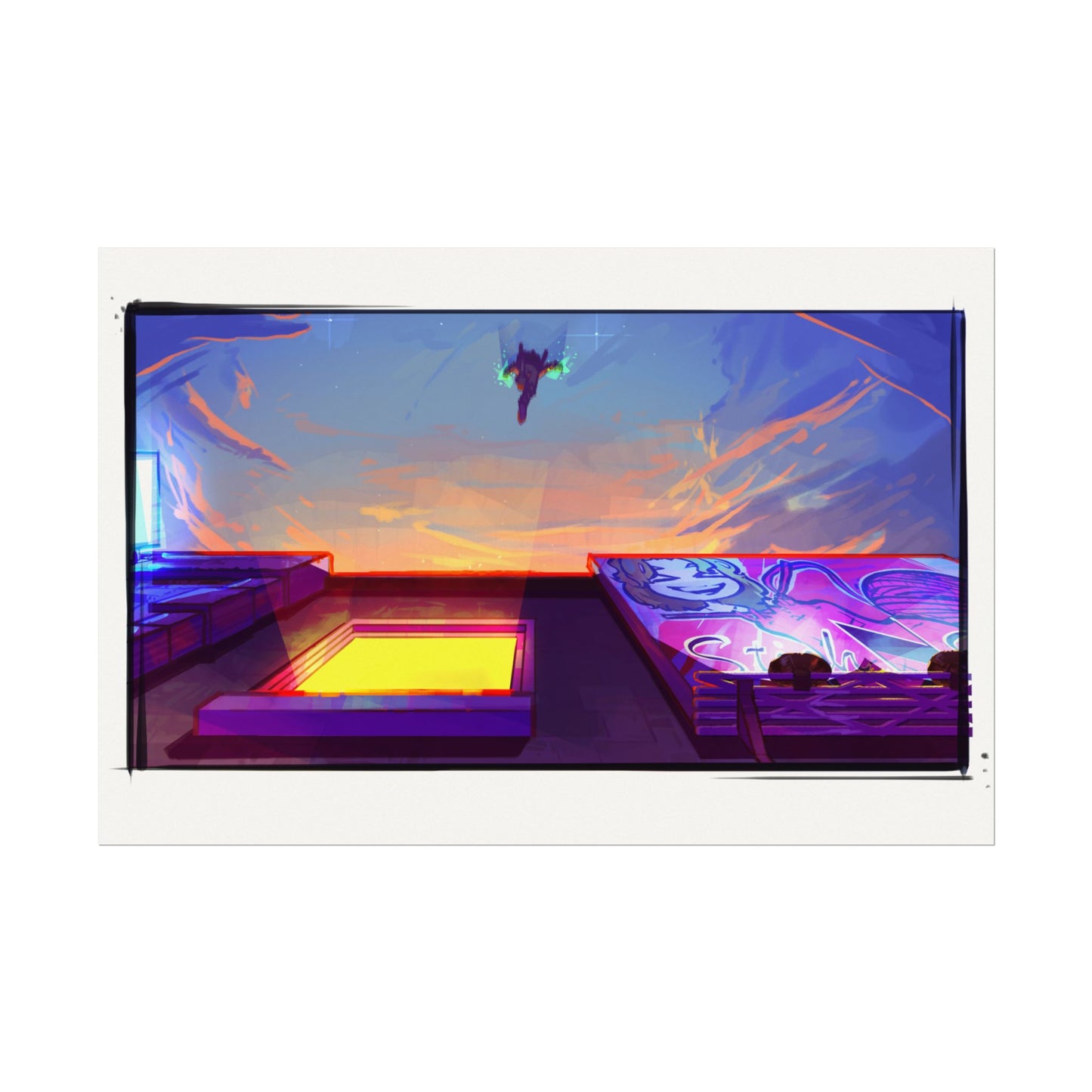 Fragments Comic Panel | Watercolor Matte Posters