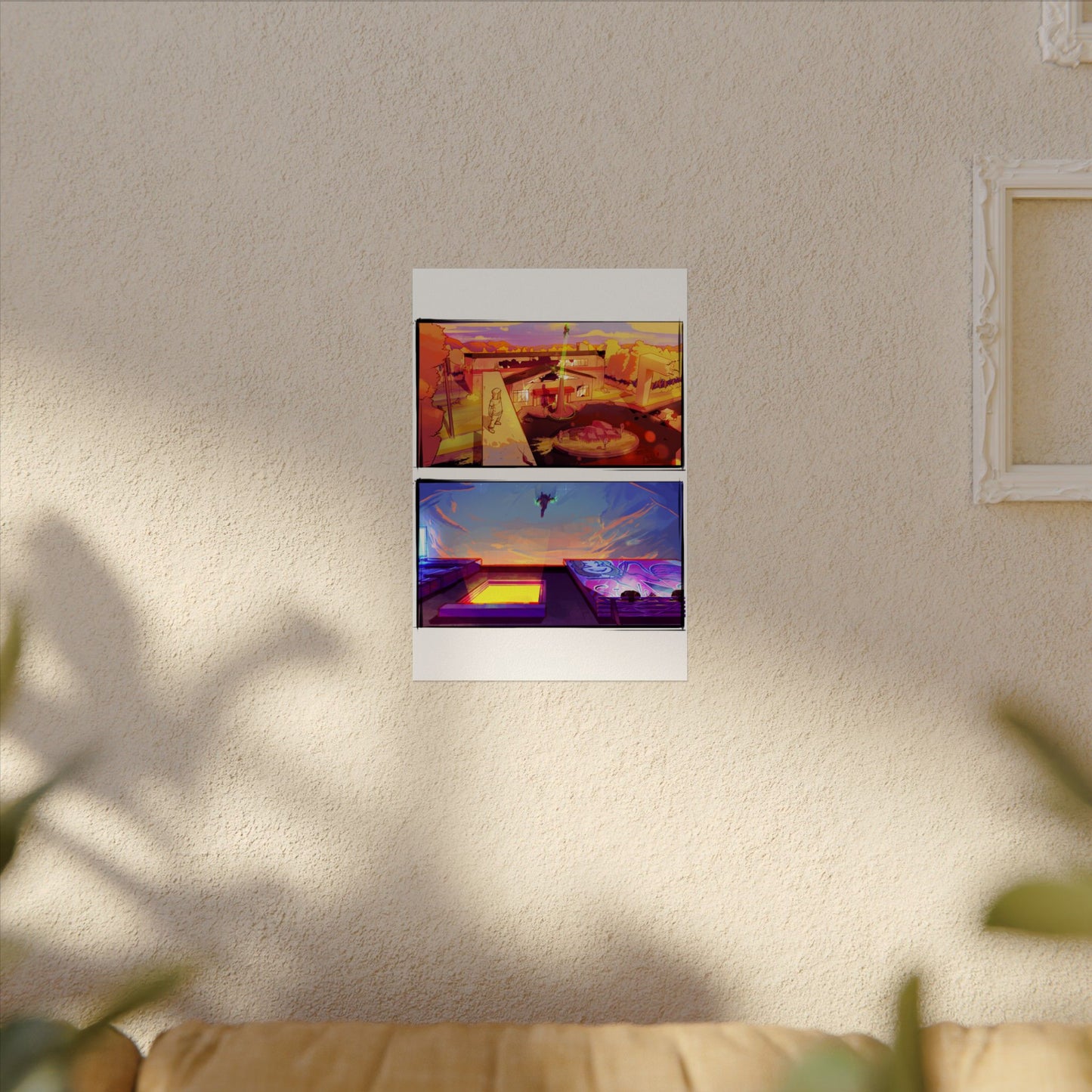 Fragments Comic Panel | Watercolor Matte Posters