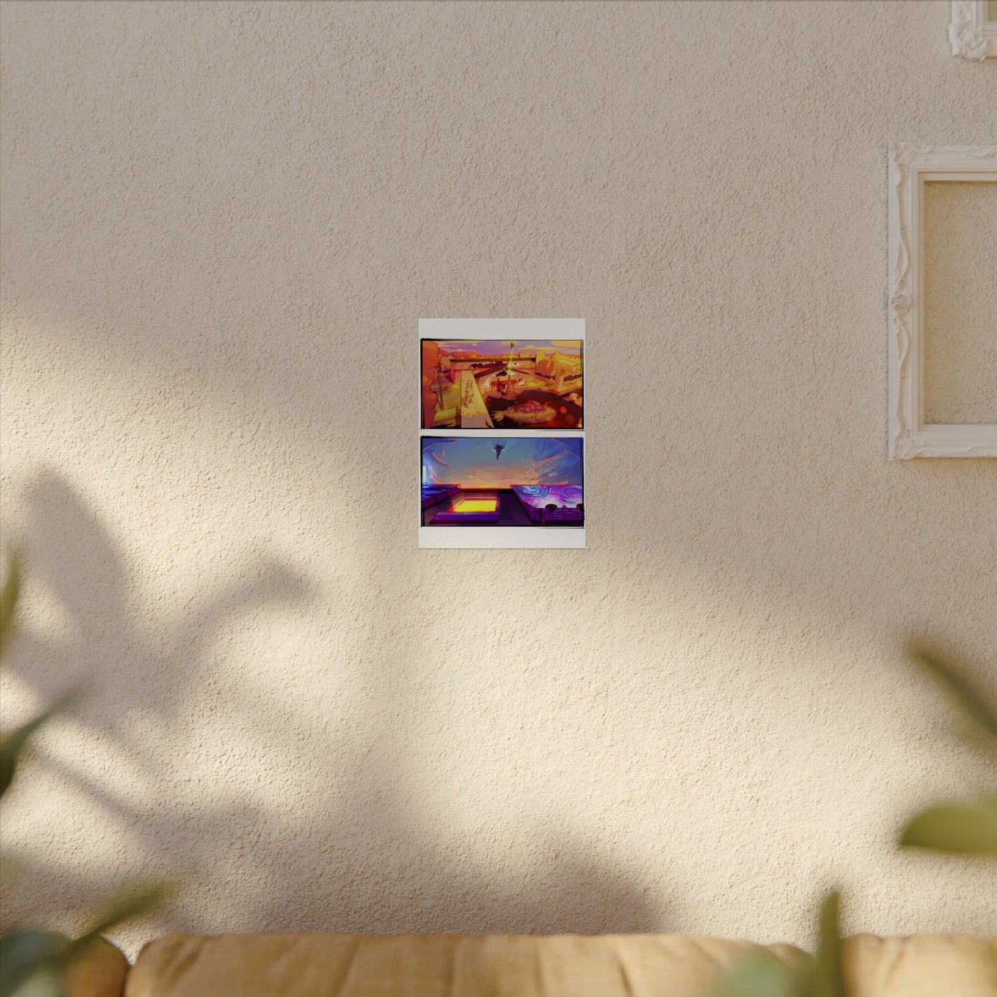 Fragments Comic Panel | Watercolor Matte Posters