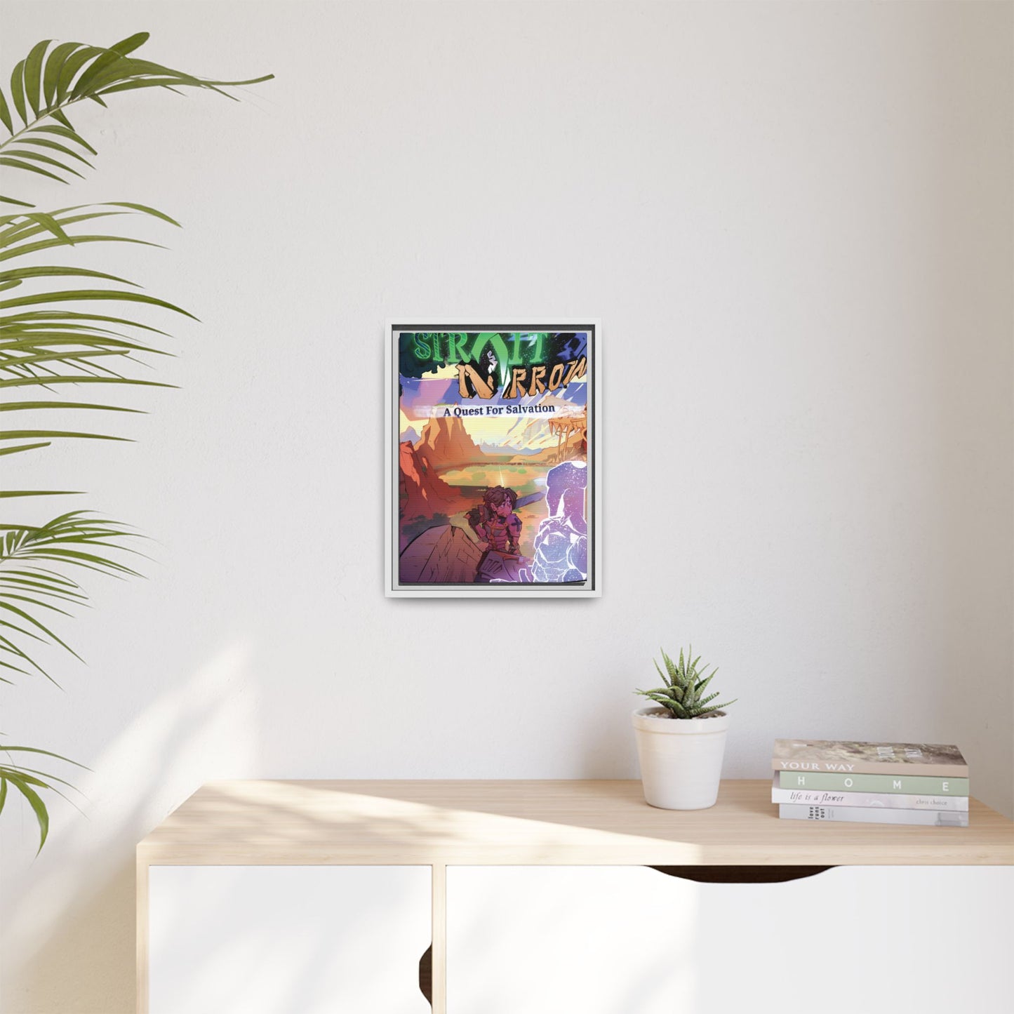 Strait and Narrow | Matte Canvas Wall Art (Framed)