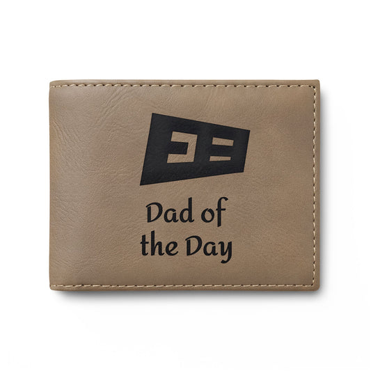 Father's Day Bi-Fold Wallet with Flip — Dad Wallet