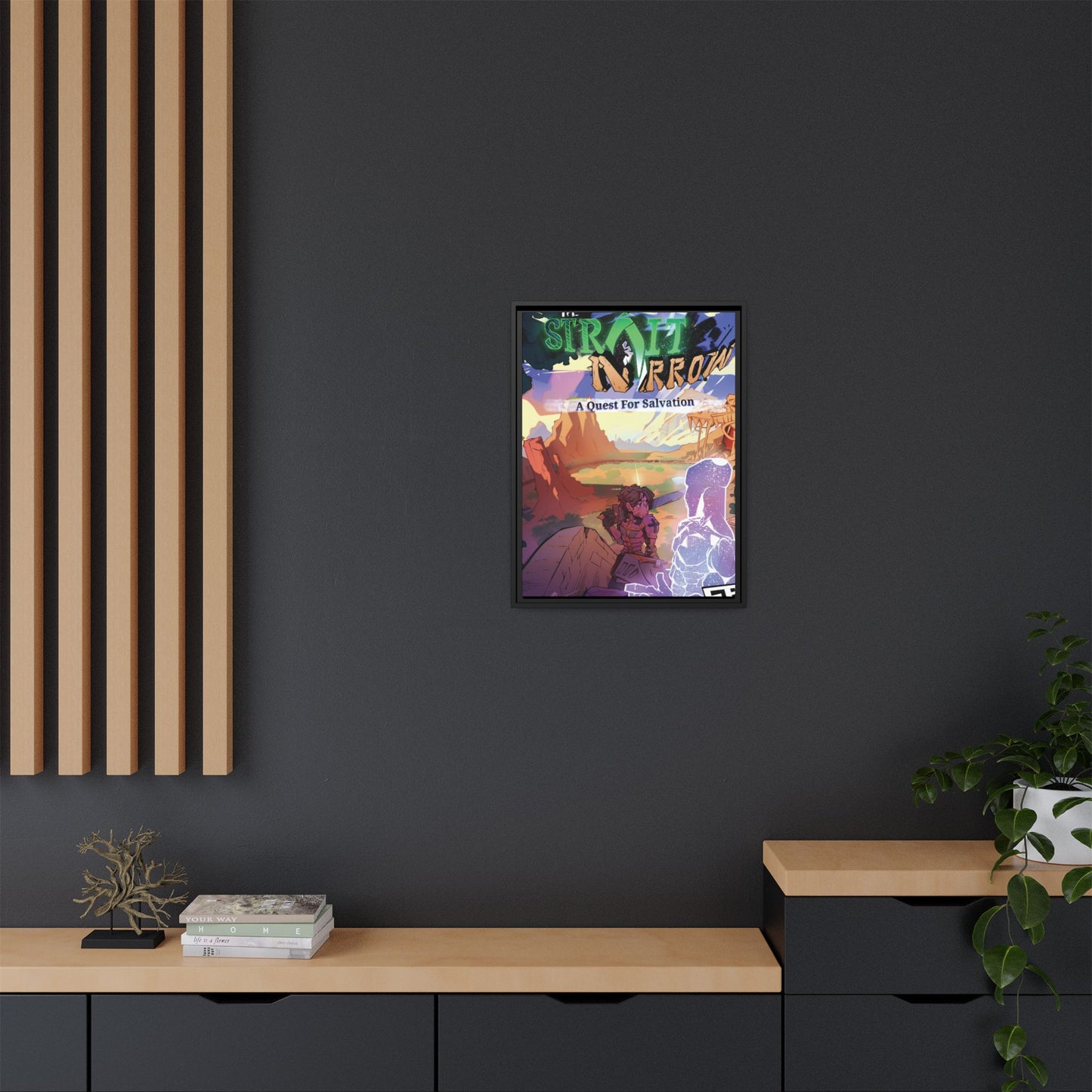 Strait and Narrow | Matte Canvas Wall Art (Framed)