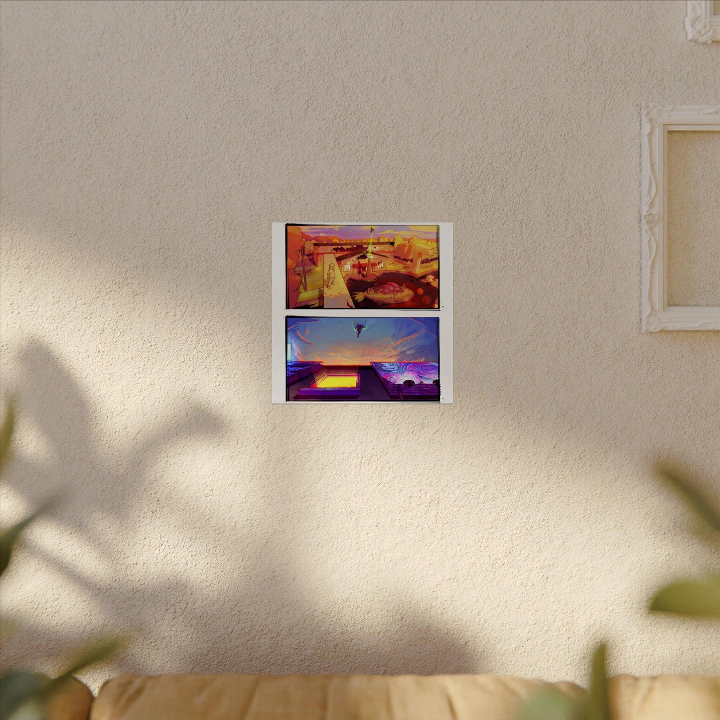 Fragments Comic Panel | Watercolor Matte Posters