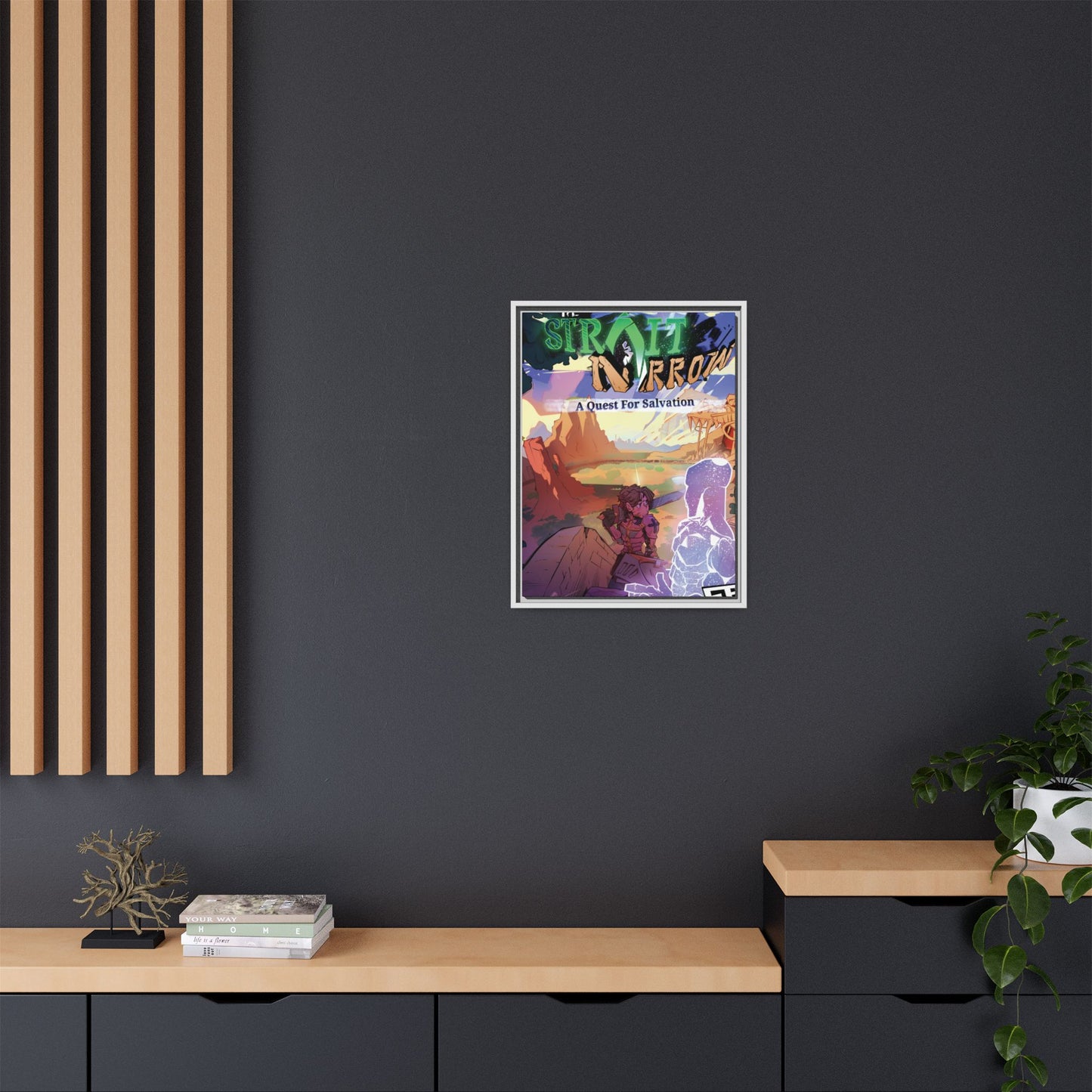 Strait and Narrow | Matte Canvas Wall Art (Framed)