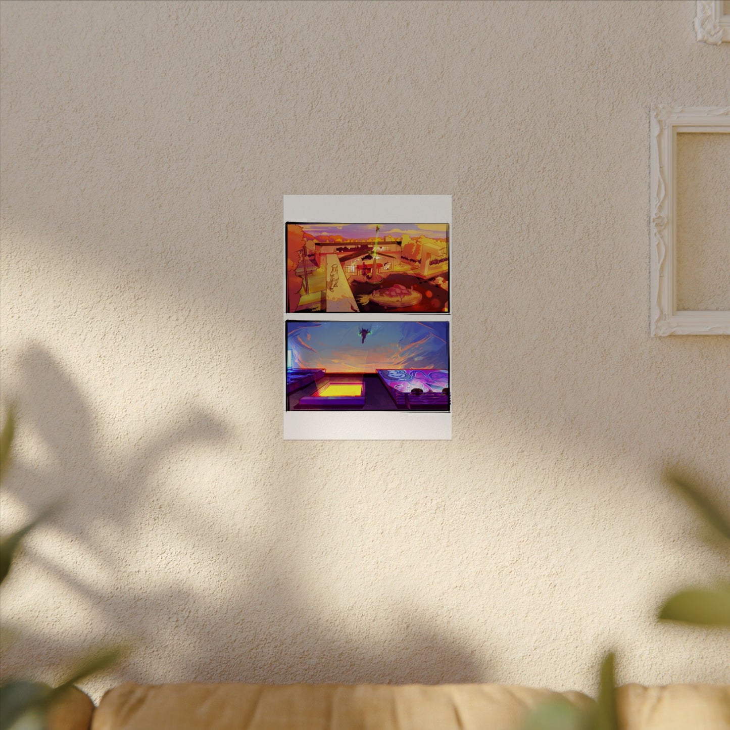 Fragments Comic Panel | Watercolor Matte Posters