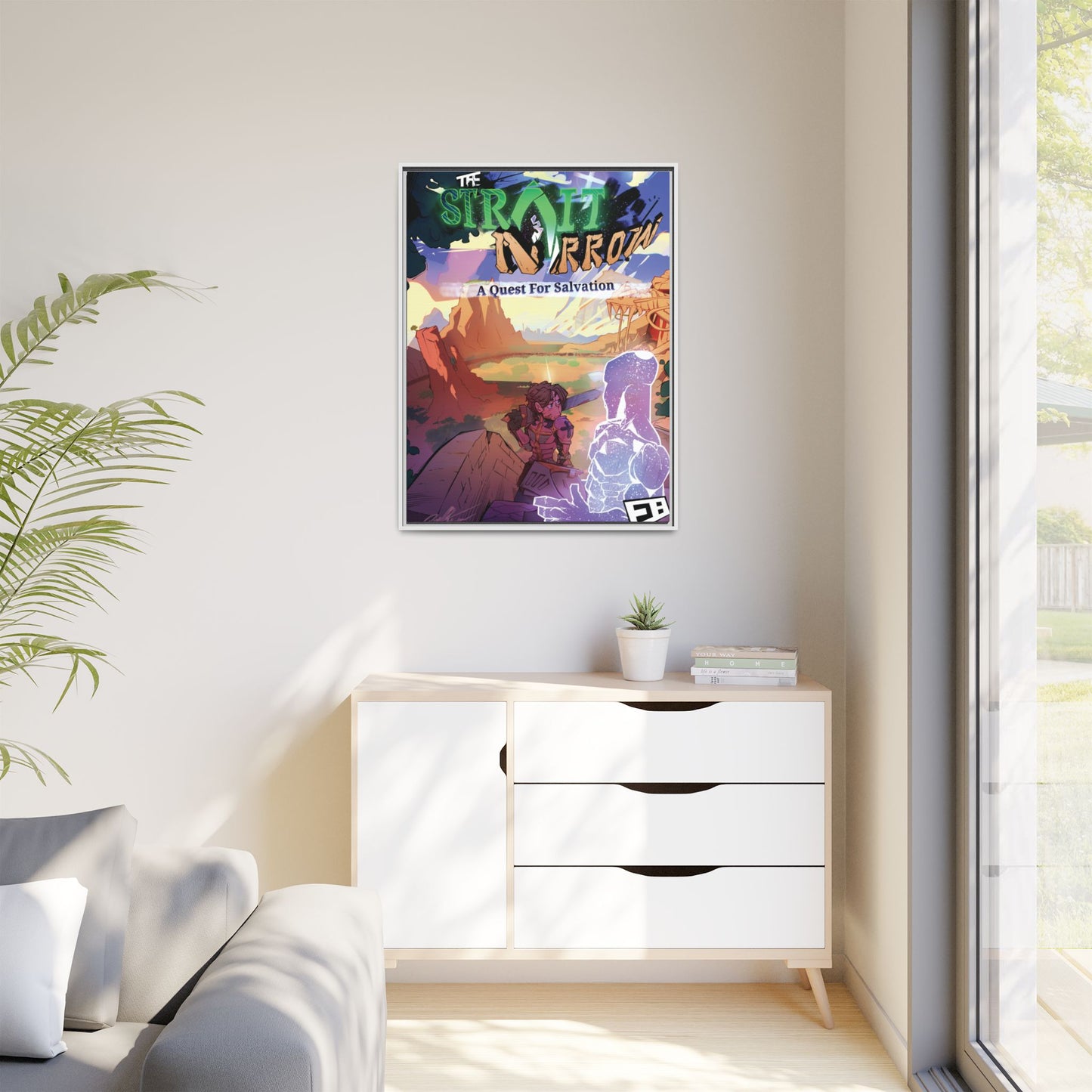 Strait and Narrow | Matte Canvas Wall Art (Framed)