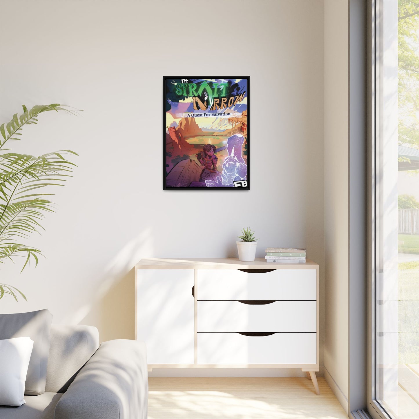 Strait and Narrow | Matte Canvas Wall Art (Framed)