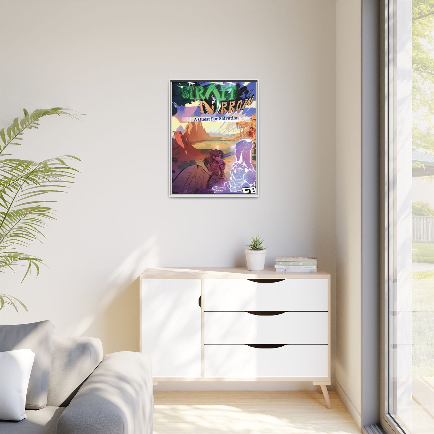 Strait and Narrow | Matte Canvas Wall Art (Framed)