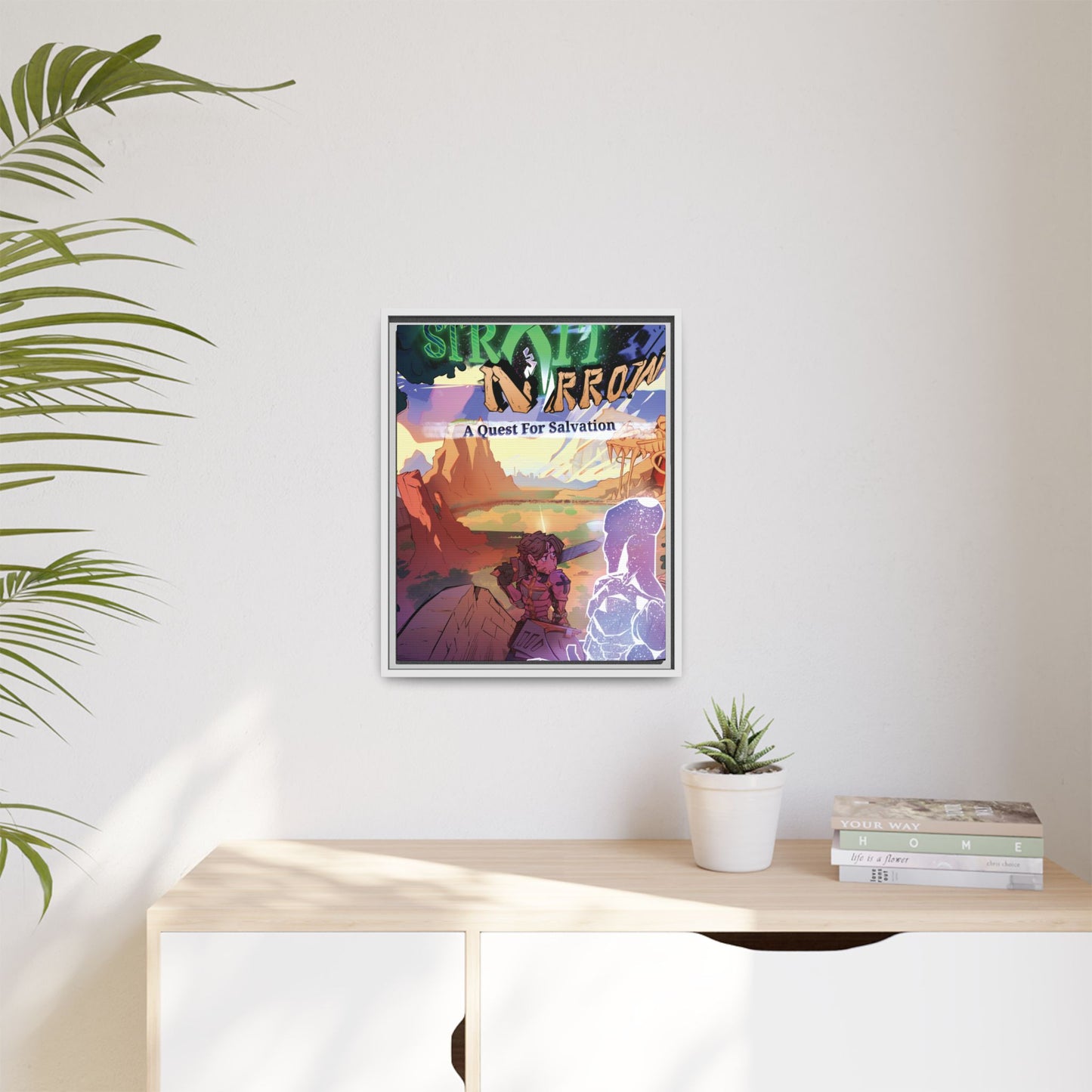 Strait and Narrow | Matte Canvas Wall Art (Framed)