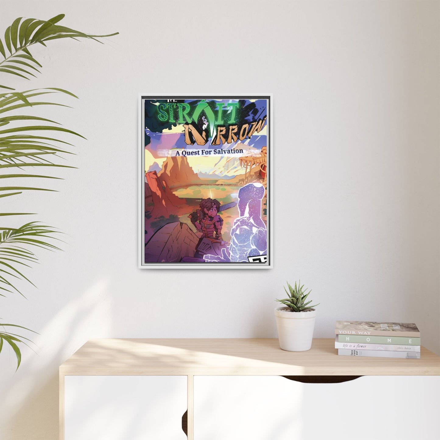 Strait and Narrow | Matte Canvas Wall Art (Framed)