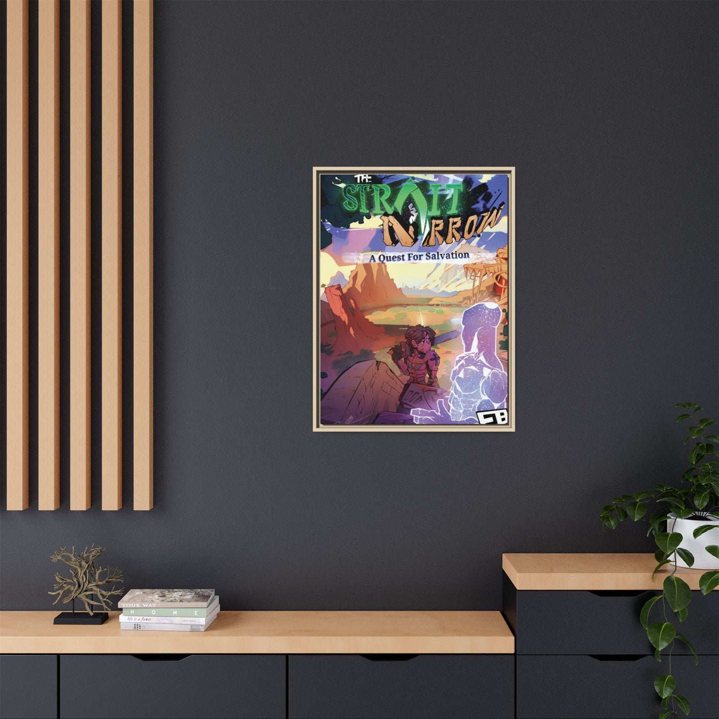 Strait and Narrow | Matte Canvas Wall Art (Framed)