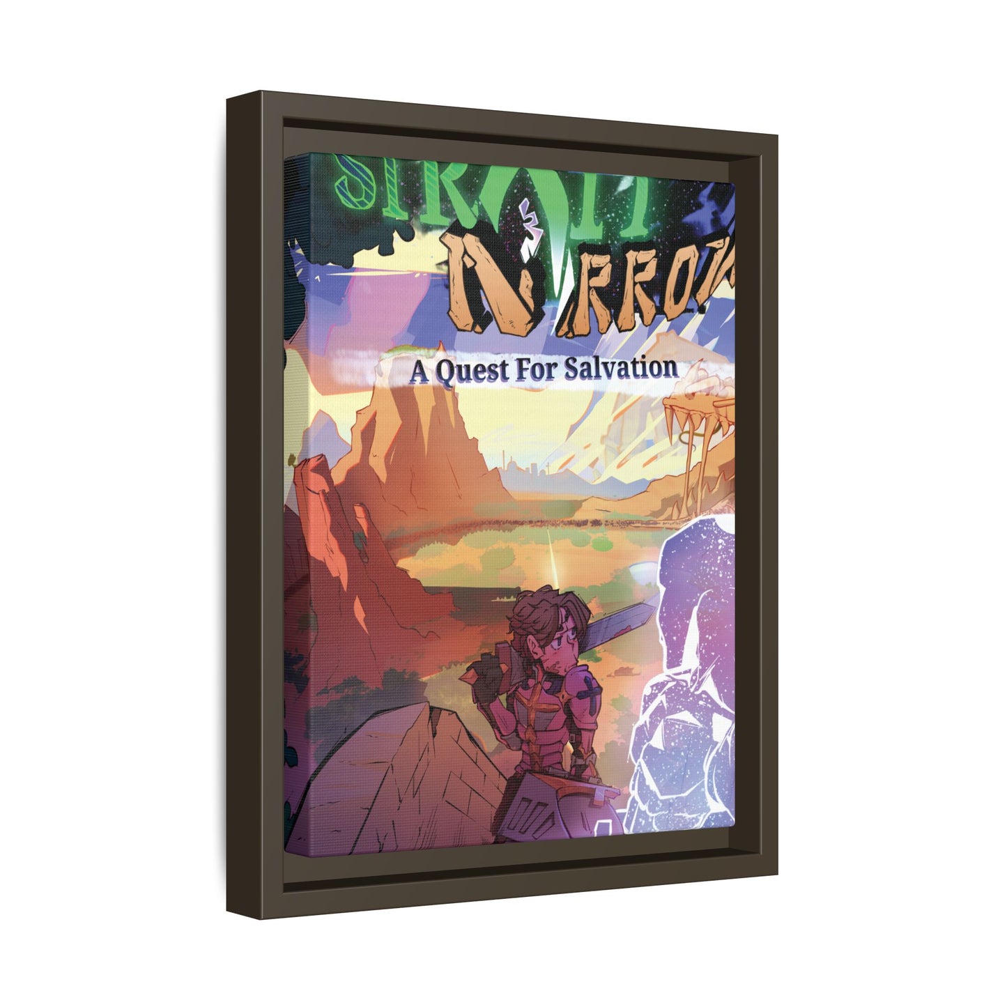 Strait and Narrow | Matte Canvas Wall Art (Framed)