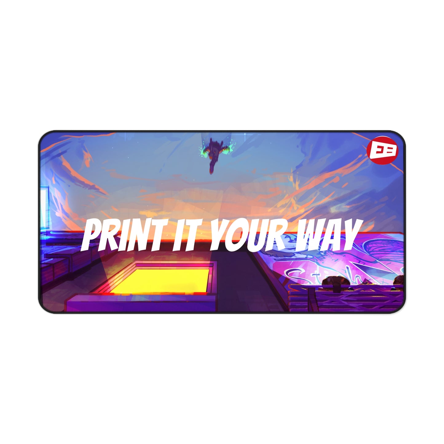Fragments | Comic Panel Desk Mat