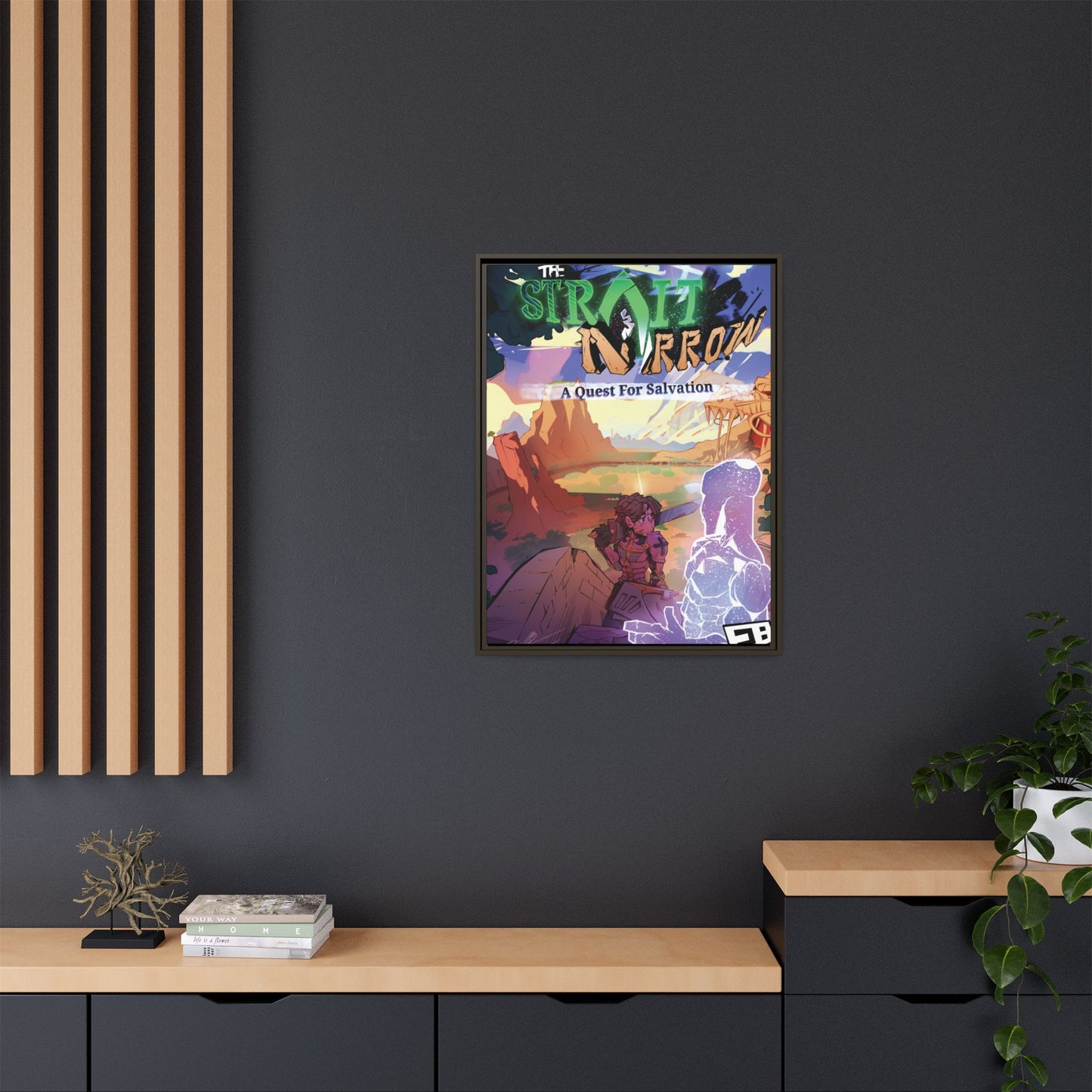 Strait and Narrow | Matte Canvas Wall Art (Framed)