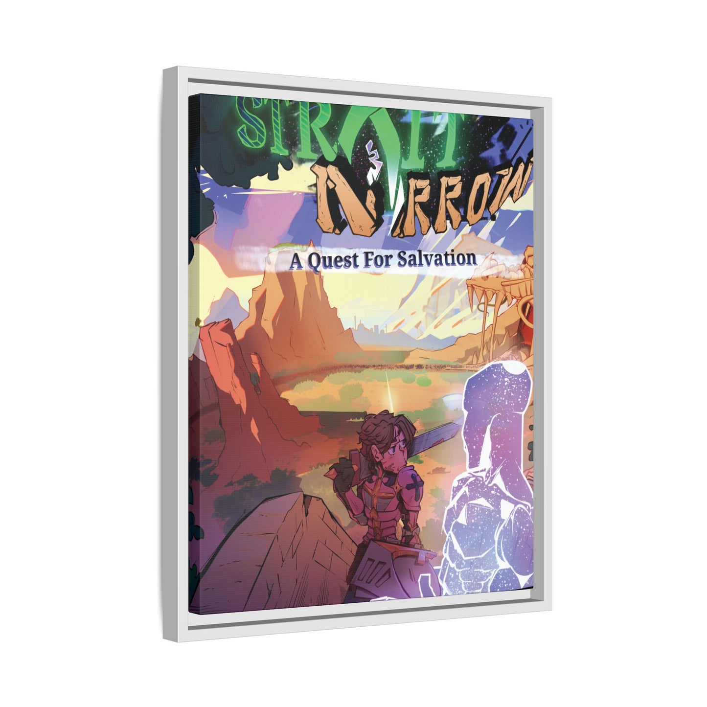 Strait and Narrow | Matte Canvas Wall Art (Framed)