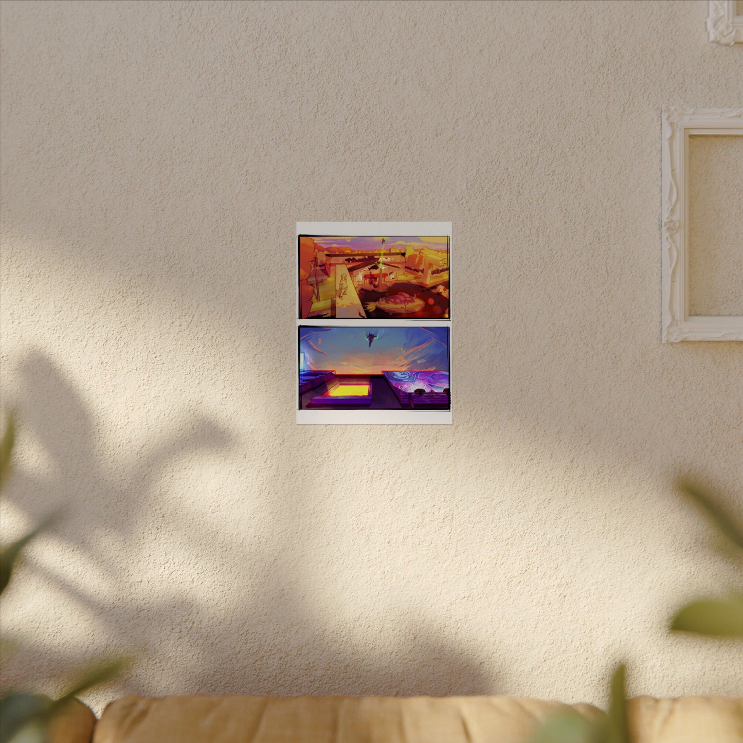Fragments Comic Panel | Watercolor Matte Posters