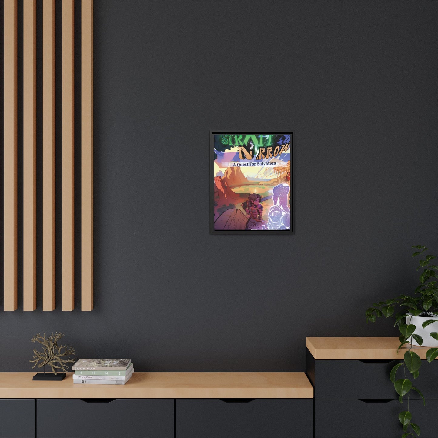Strait and Narrow | Matte Canvas Wall Art (Framed)