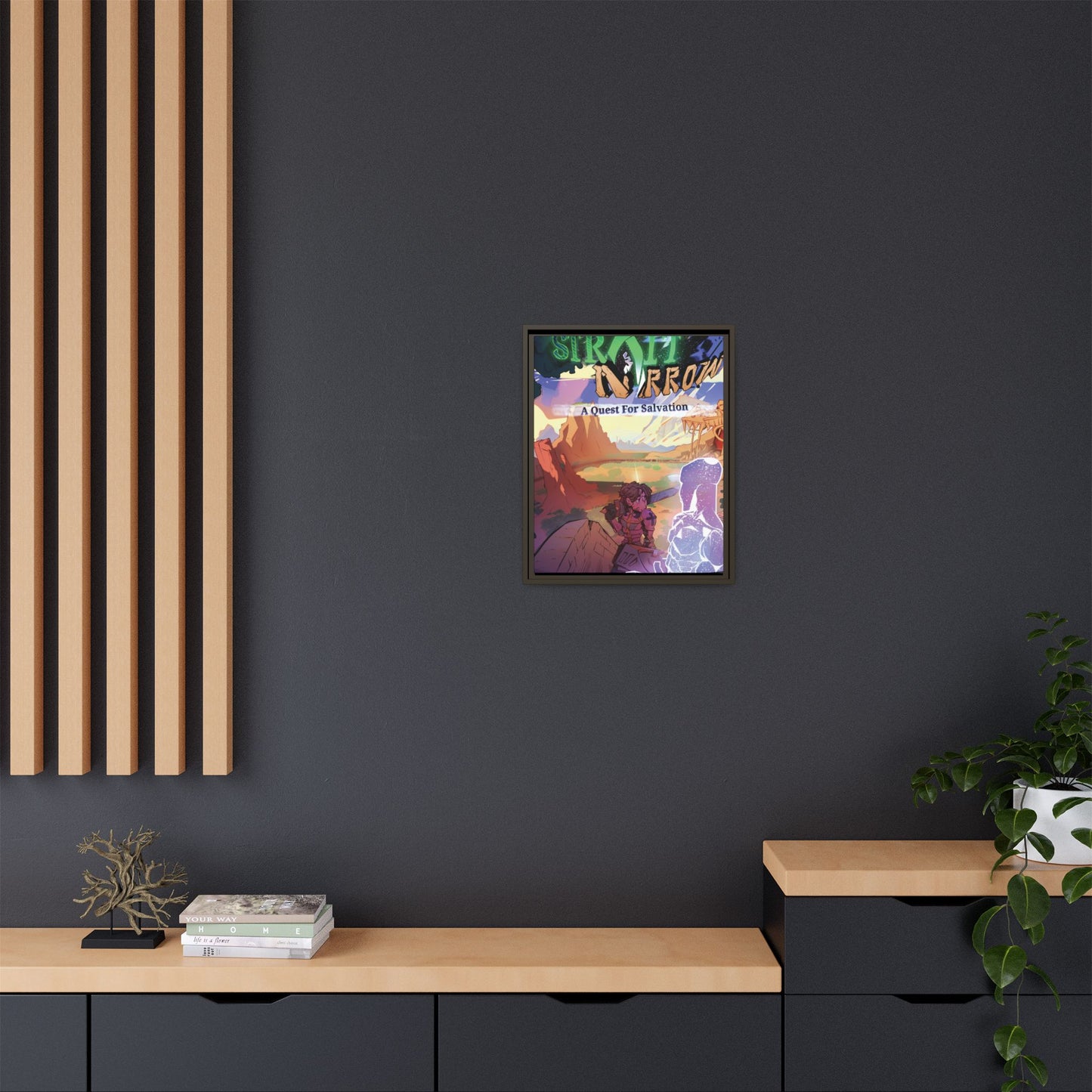 Strait and Narrow | Matte Canvas Wall Art (Framed)