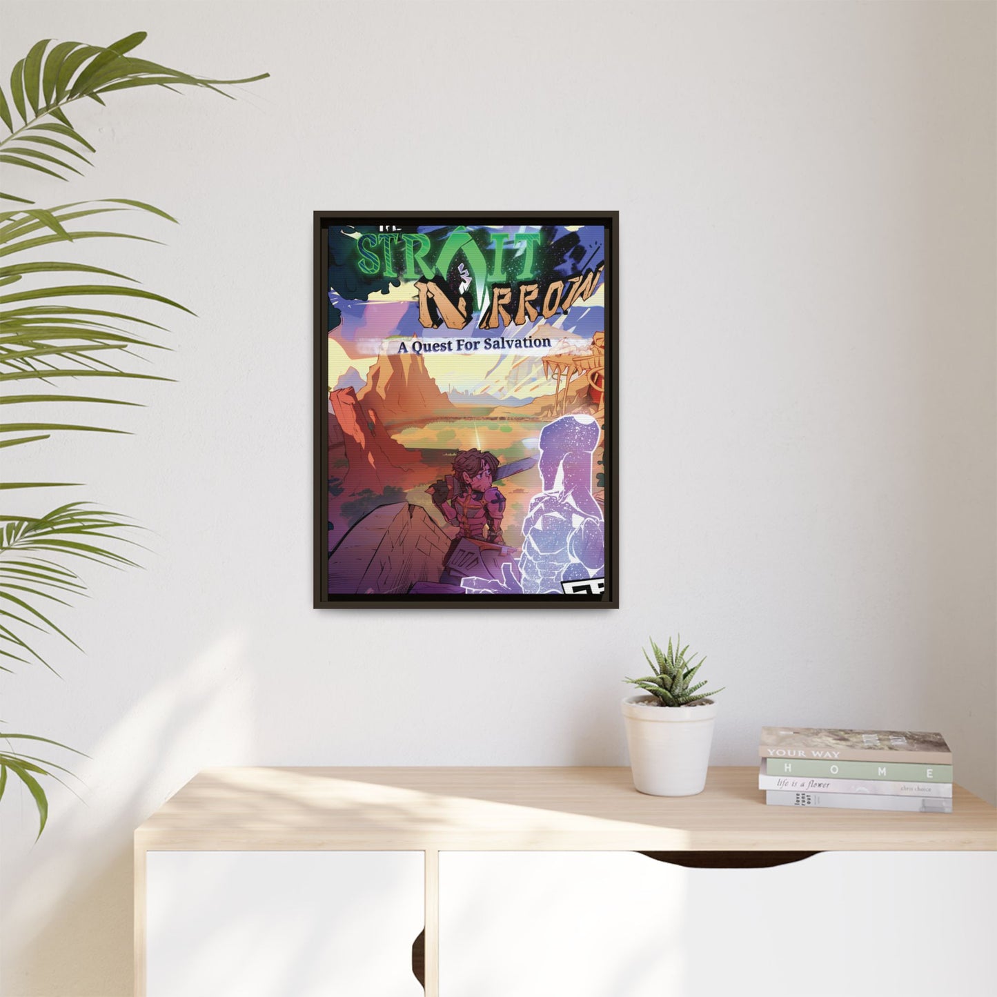 Strait and Narrow | Matte Canvas Wall Art (Framed)