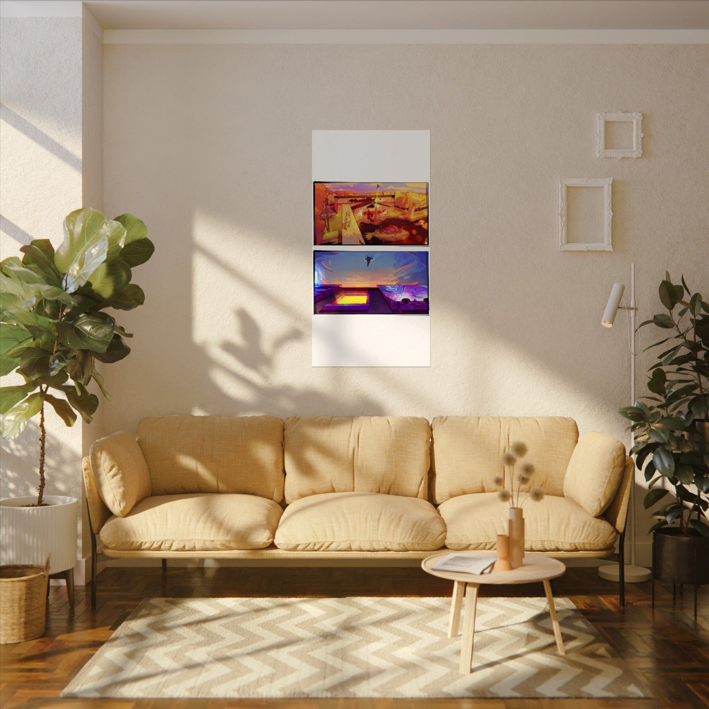 Fragments Comic Panel | Watercolor Matte Posters