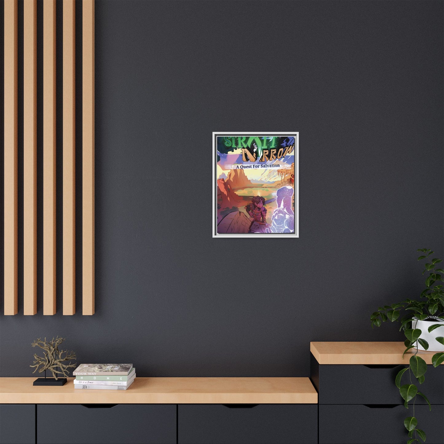 Strait and Narrow | Matte Canvas Wall Art (Framed)