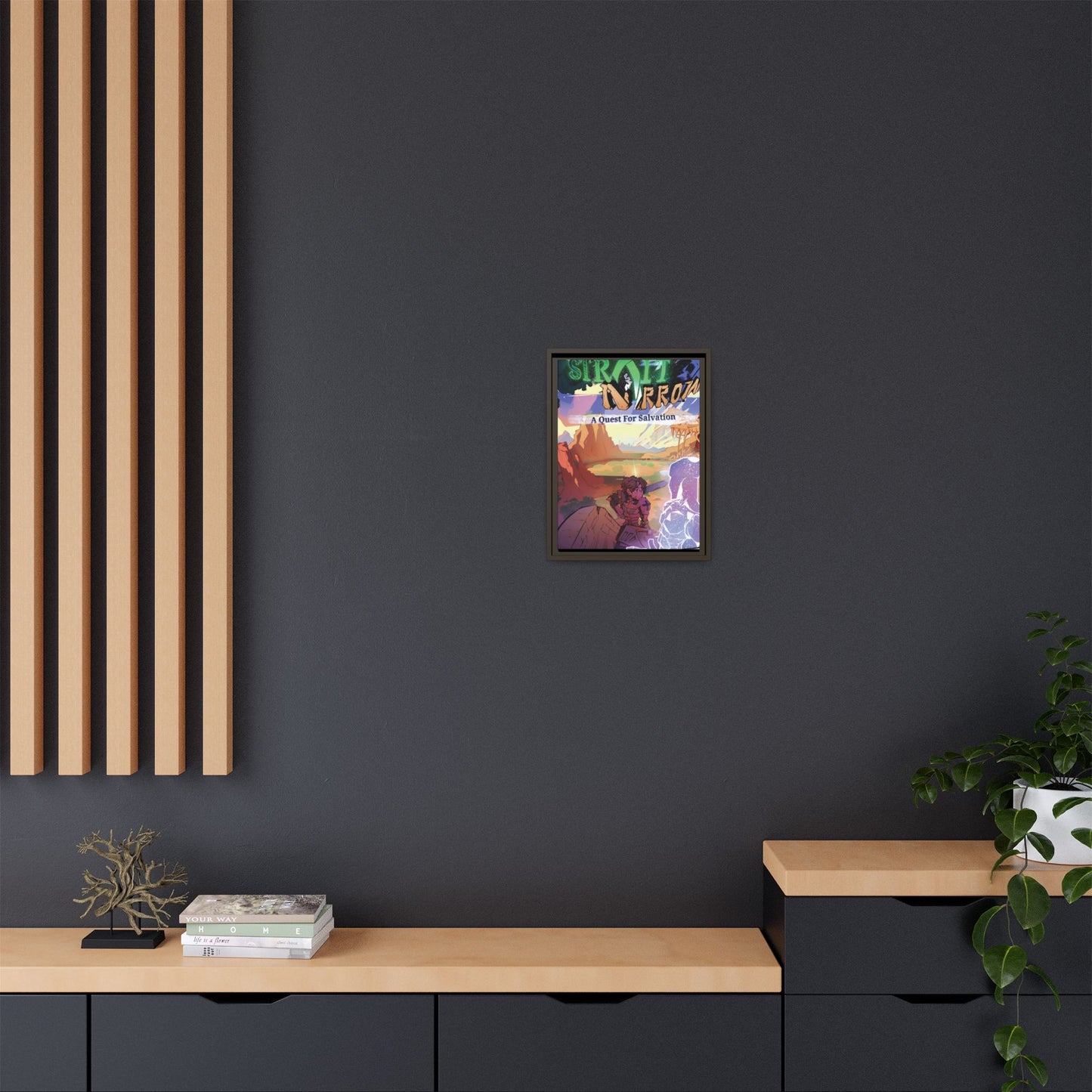 Strait and Narrow | Matte Canvas Wall Art (Framed)