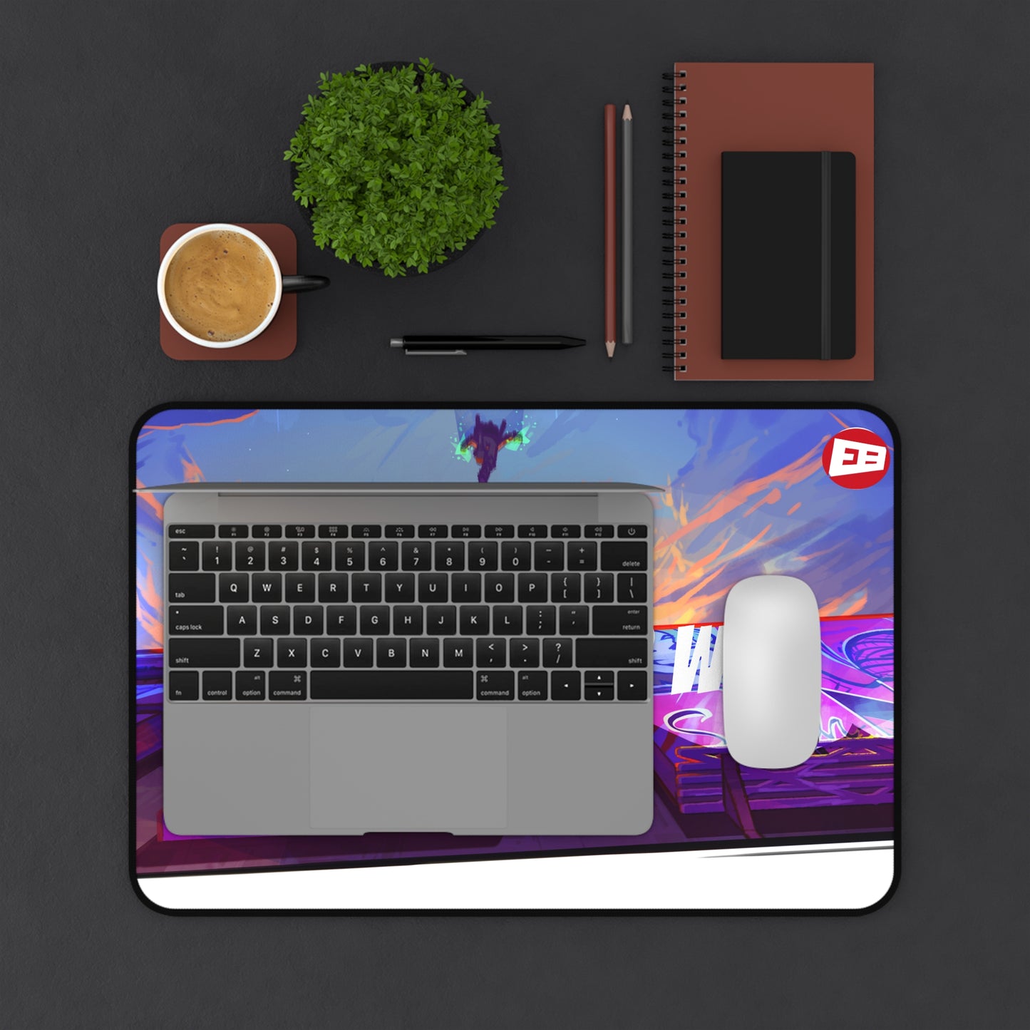 Fragments | Comic Panel Desk Mat