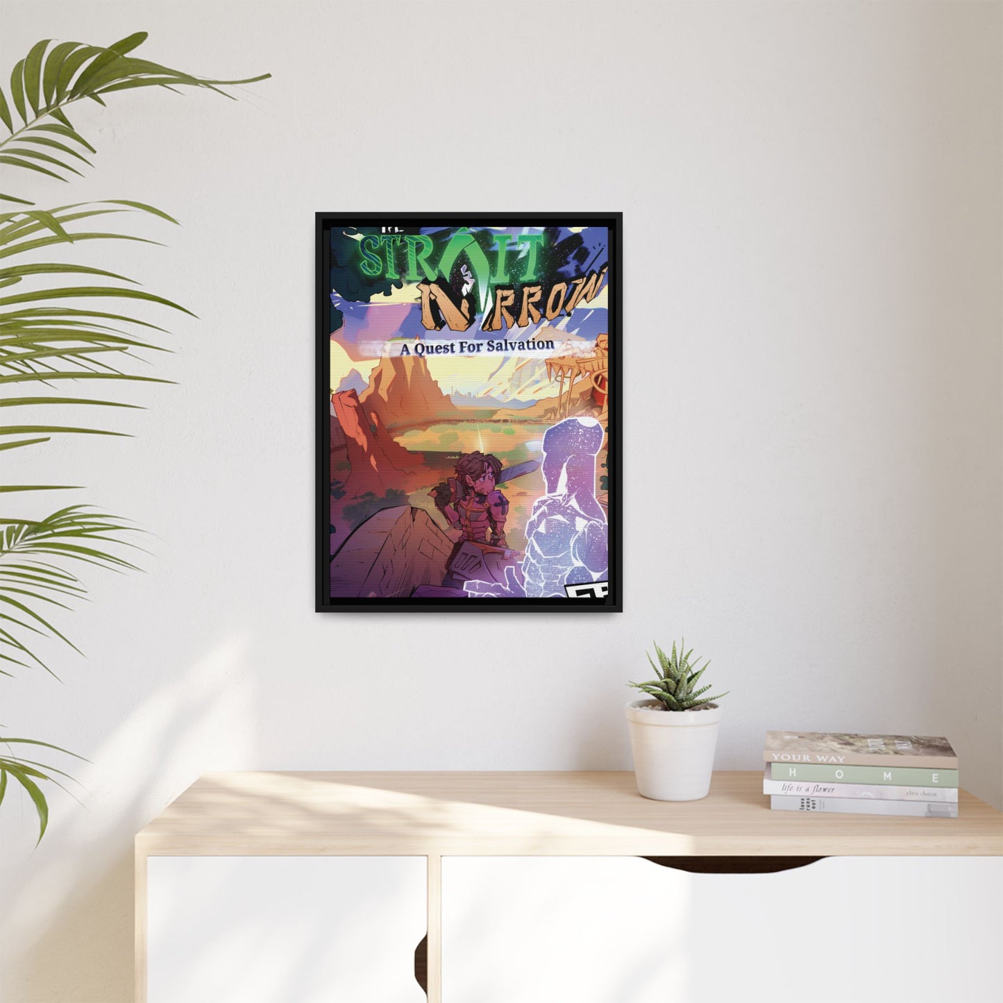 Strait and Narrow | Matte Canvas Wall Art (Framed)