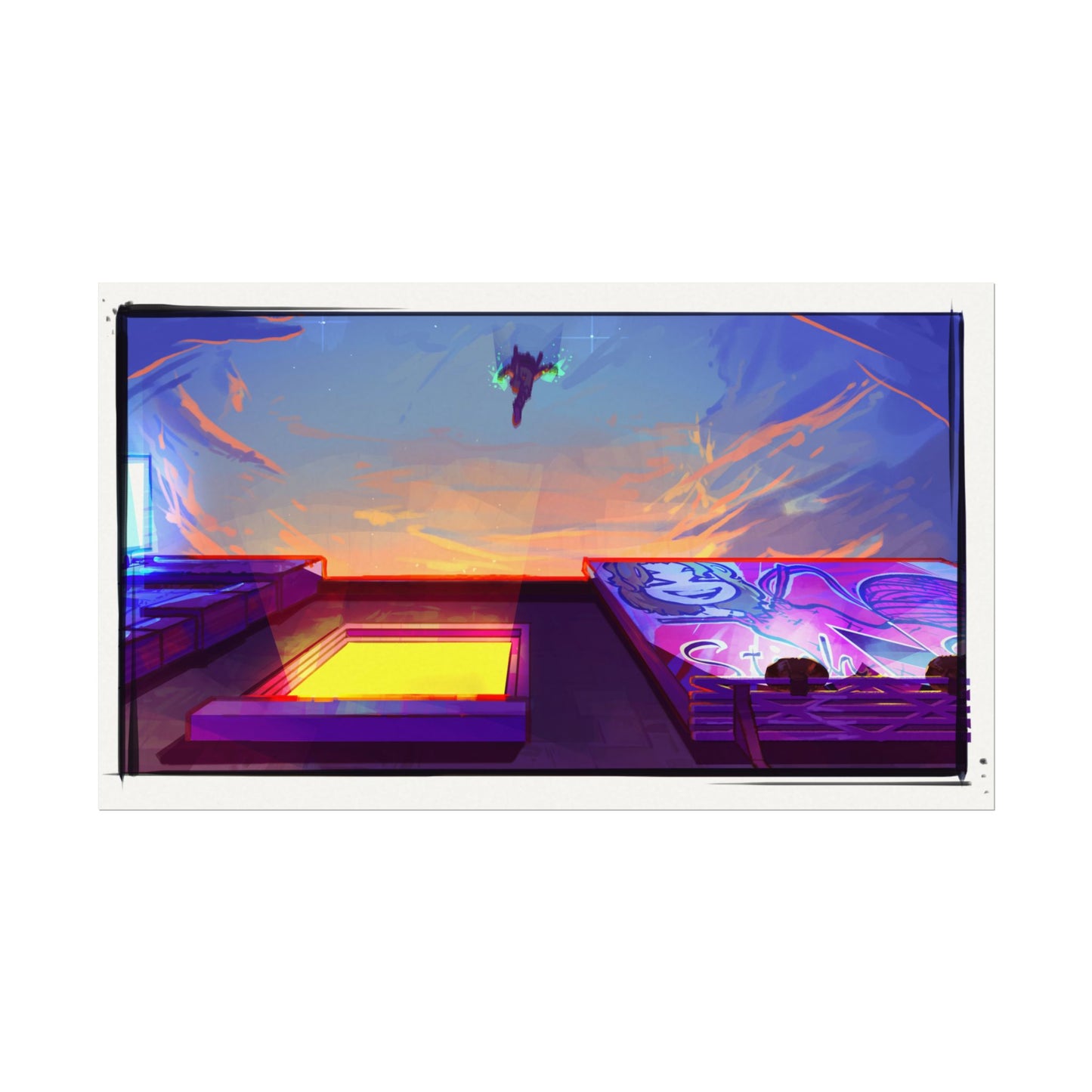 Fragments Comic Panel | Watercolor Matte Posters
