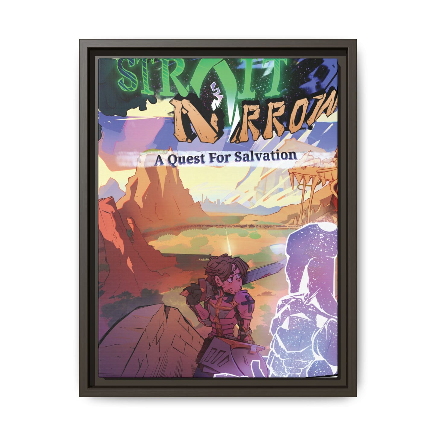 Strait and Narrow | Matte Canvas Wall Art (Framed)