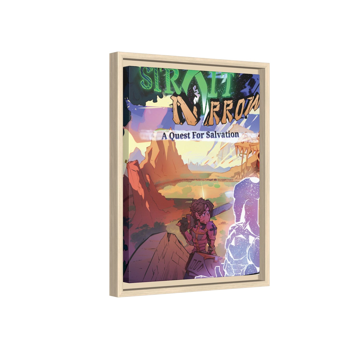 Strait and Narrow | Matte Canvas Wall Art (Framed)