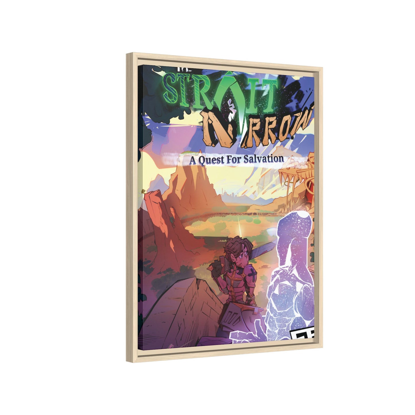 Strait and Narrow | Matte Canvas Wall Art (Framed)
