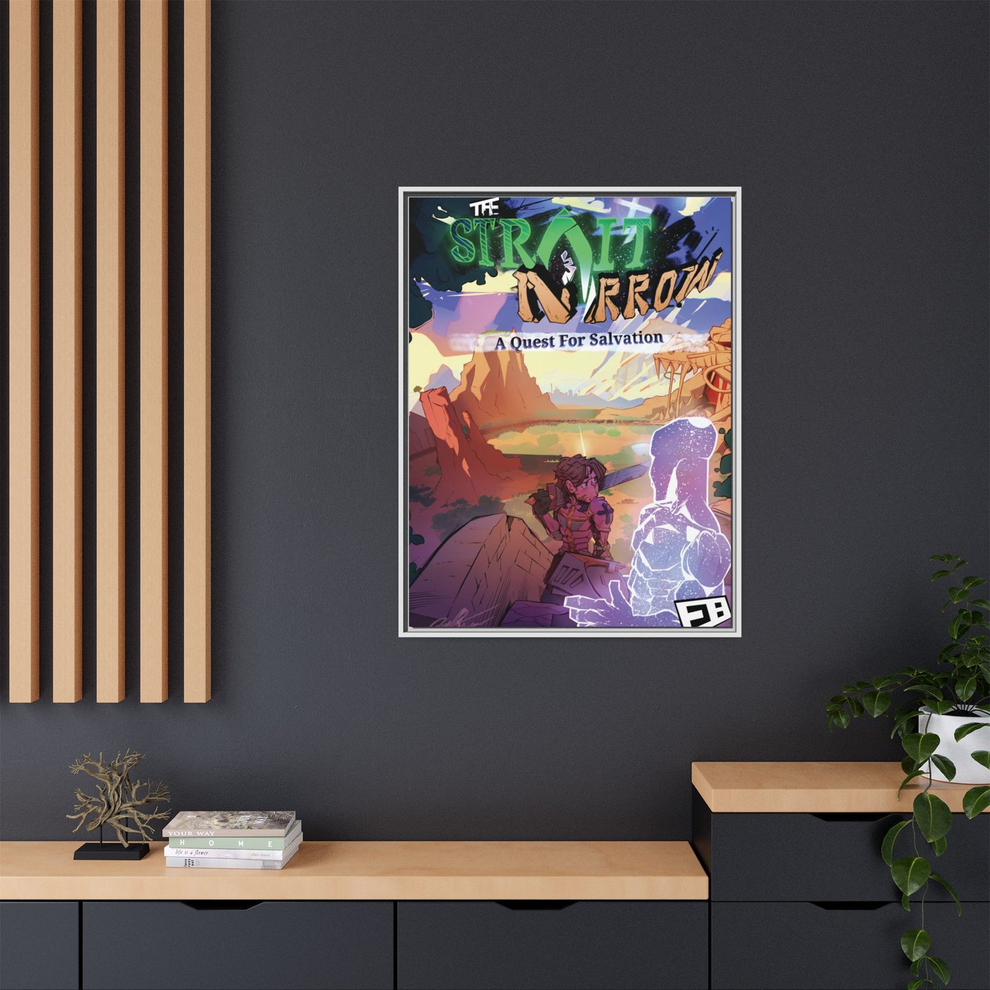 Strait and Narrow | Matte Canvas Wall Art (Framed)