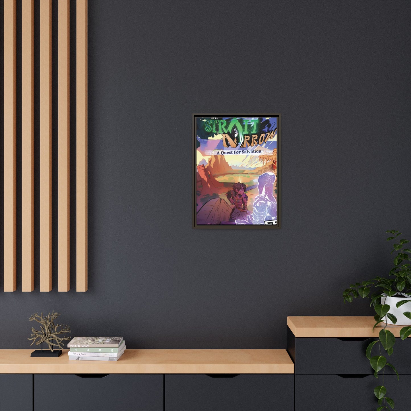 Strait and Narrow | Matte Canvas Wall Art (Framed)