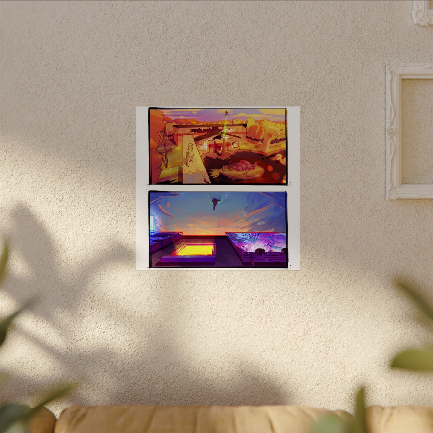 Fragments Comic Panel | Watercolor Matte Posters