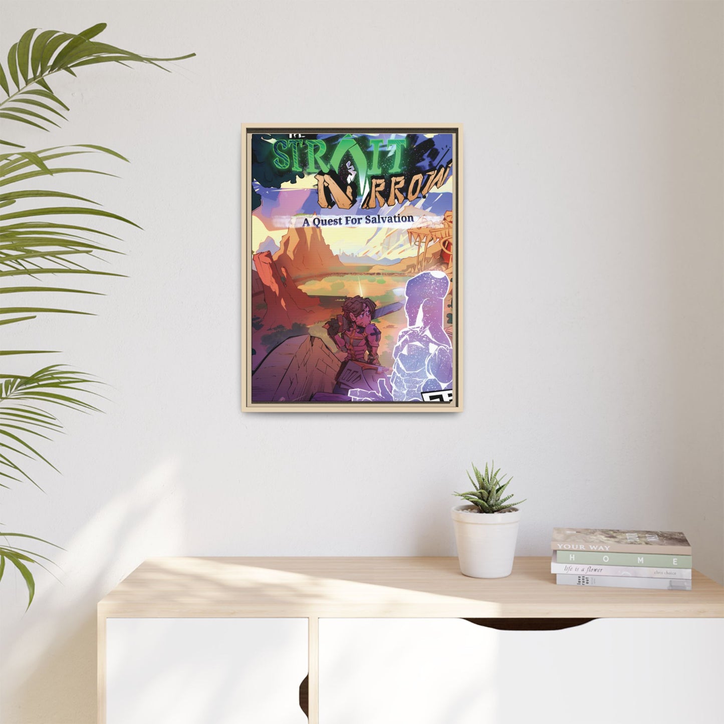 Strait and Narrow | Matte Canvas Wall Art (Framed)