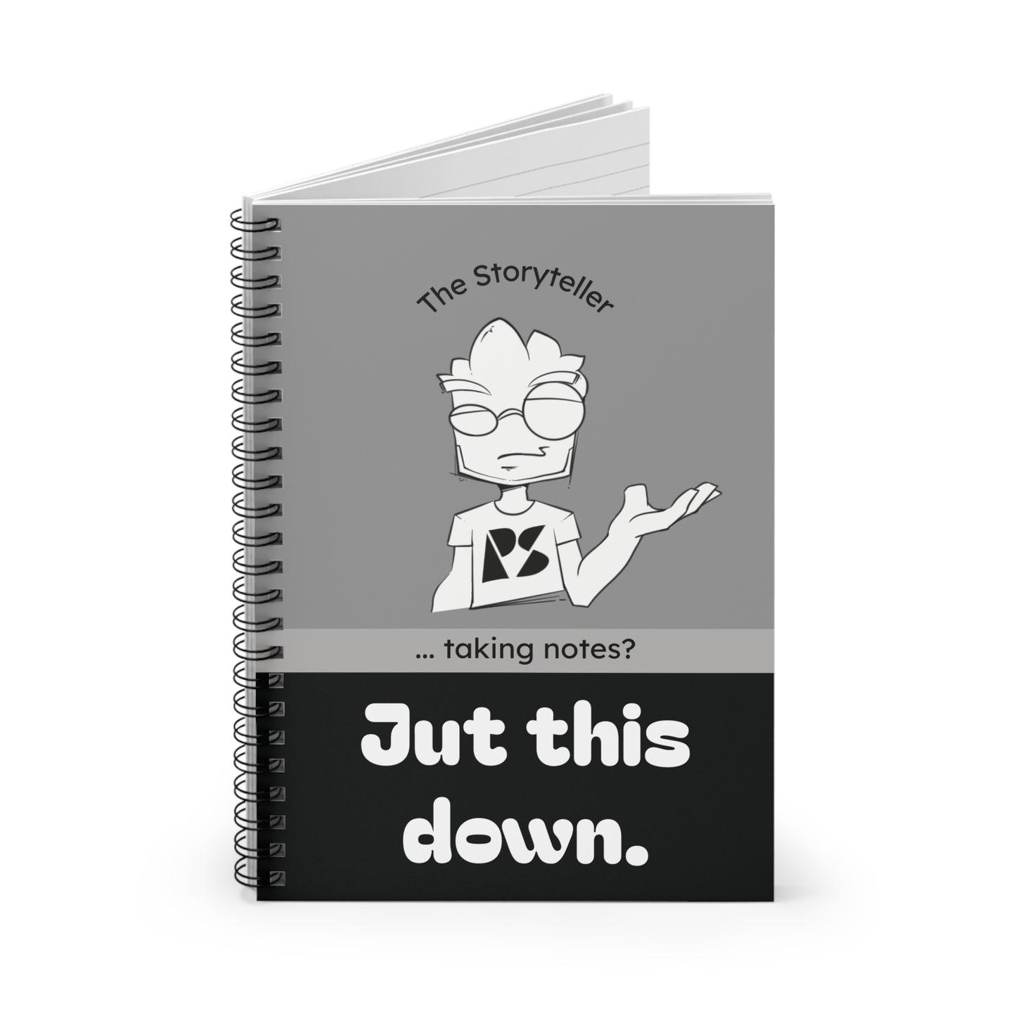 Silly Storyteller Spiral Notebook — Ruled Writing Journal for Kids & Creative Writers