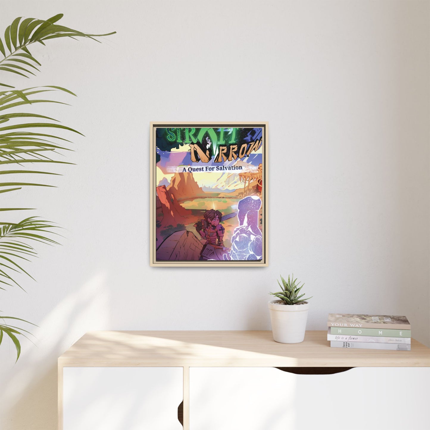 Strait and Narrow | Matte Canvas Wall Art (Framed)