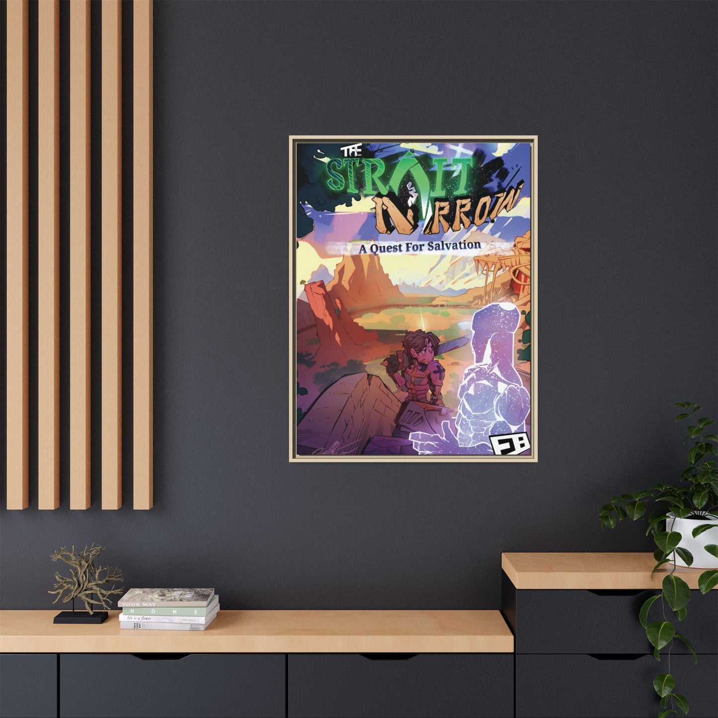 Strait and Narrow | Matte Canvas Wall Art (Framed)