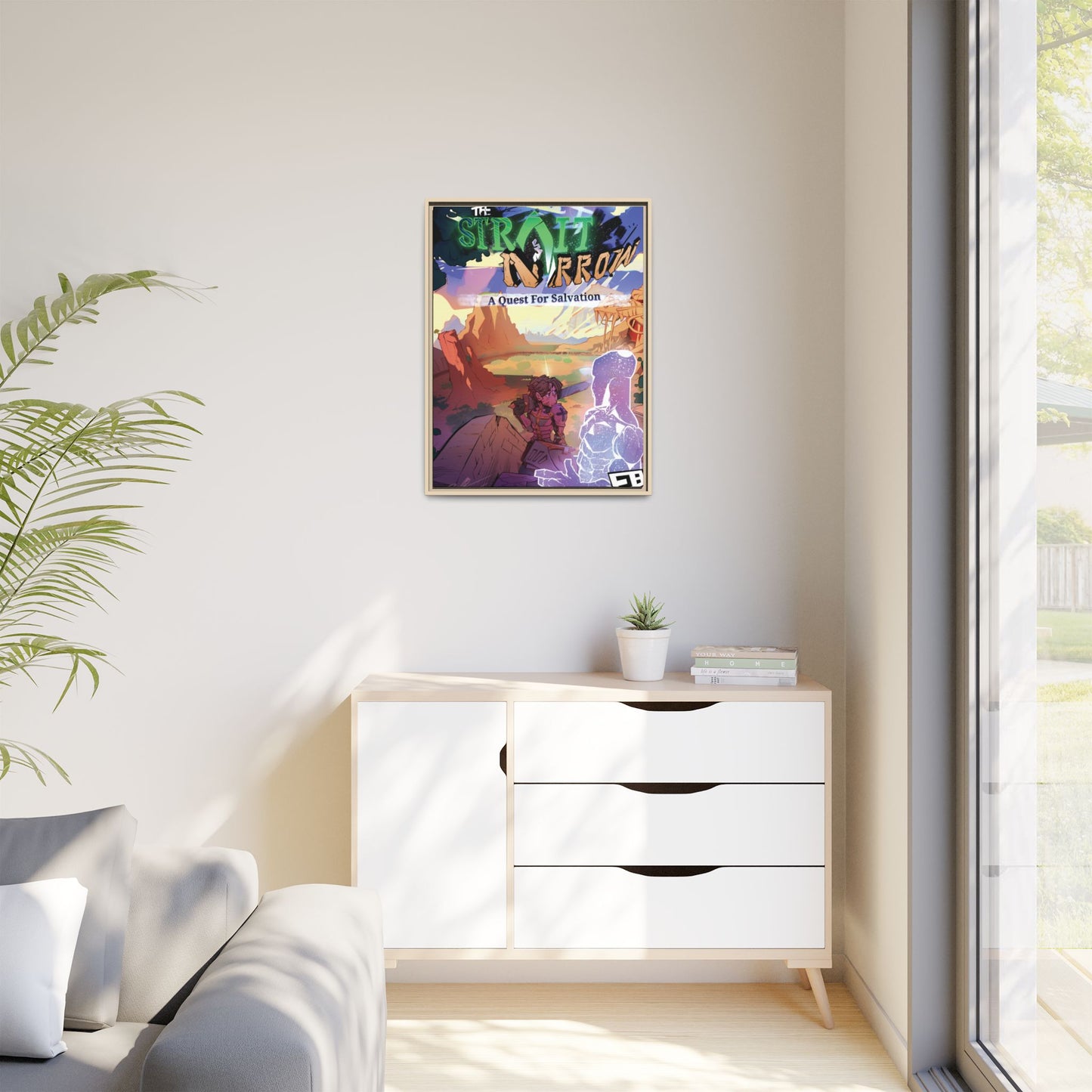 Strait and Narrow | Matte Canvas Wall Art (Framed)
