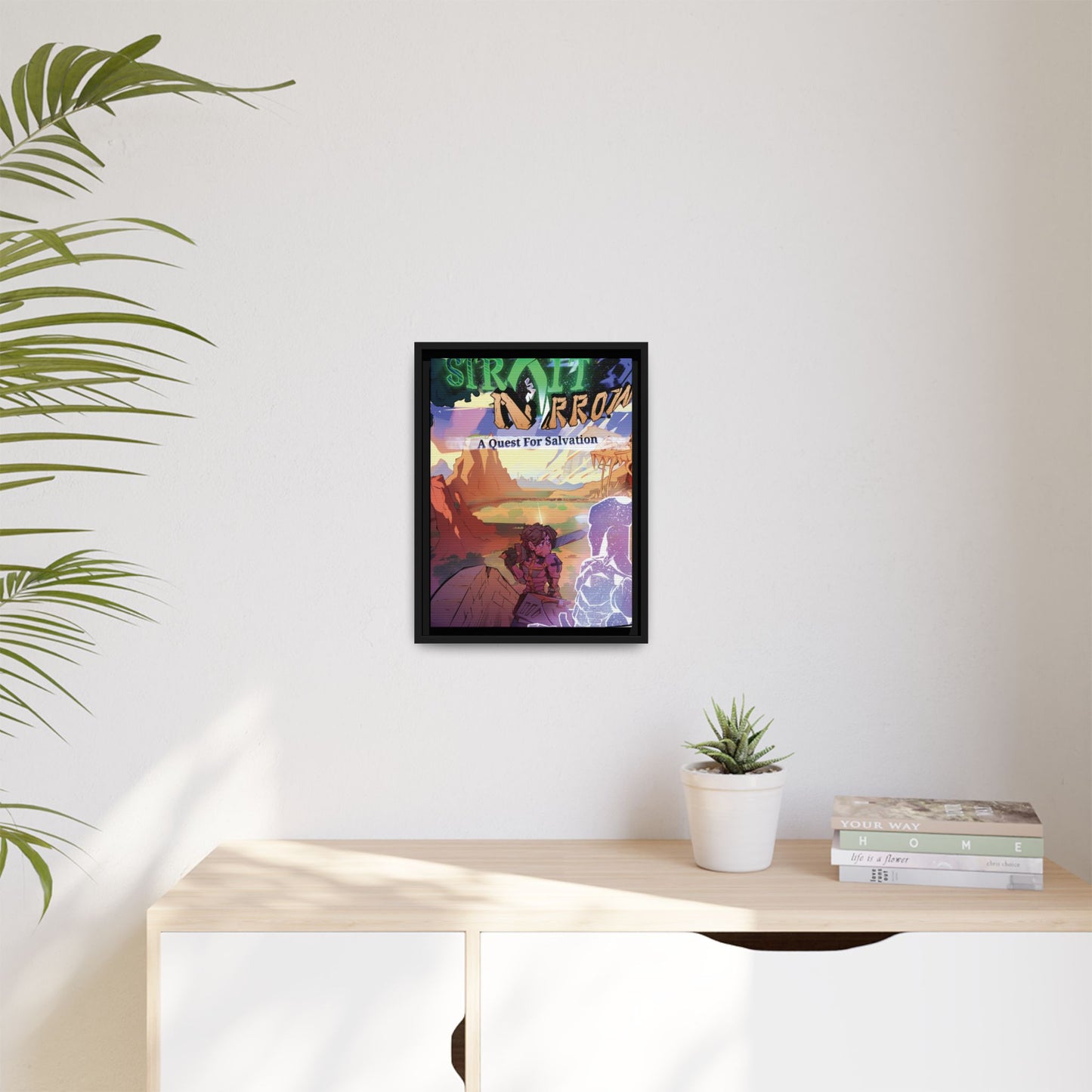 Strait and Narrow | Matte Canvas Wall Art (Framed)