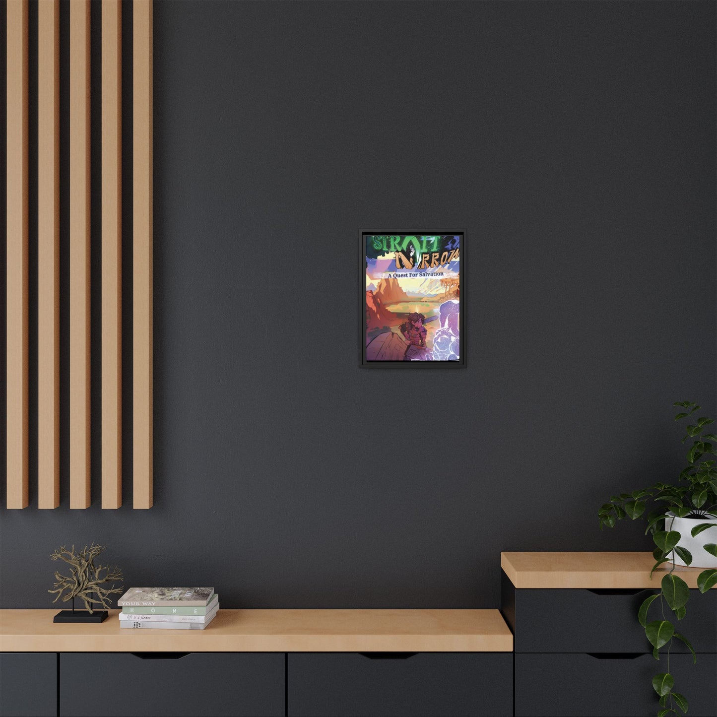 Strait and Narrow | Matte Canvas Wall Art (Framed)
