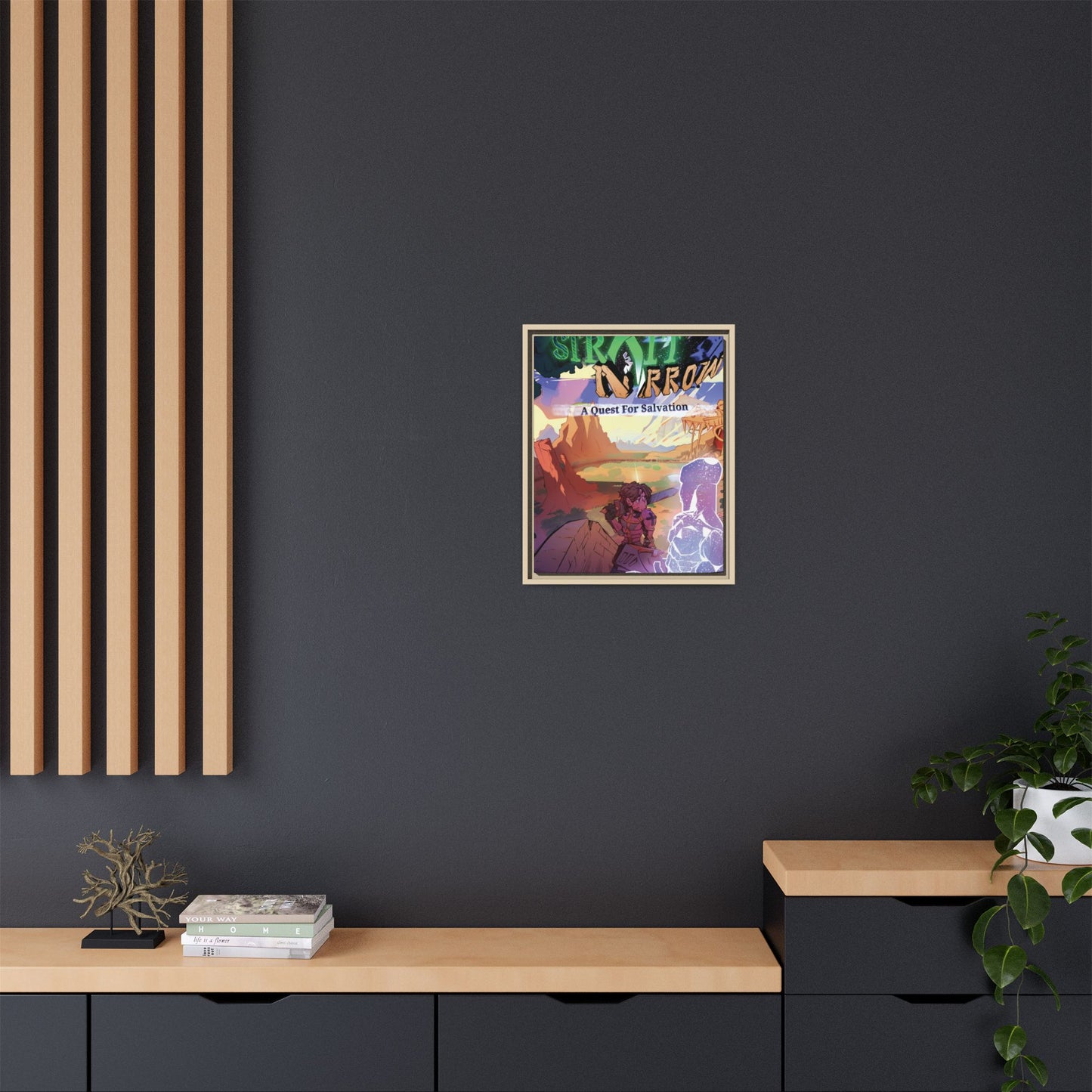 Strait and Narrow | Matte Canvas Wall Art (Framed)