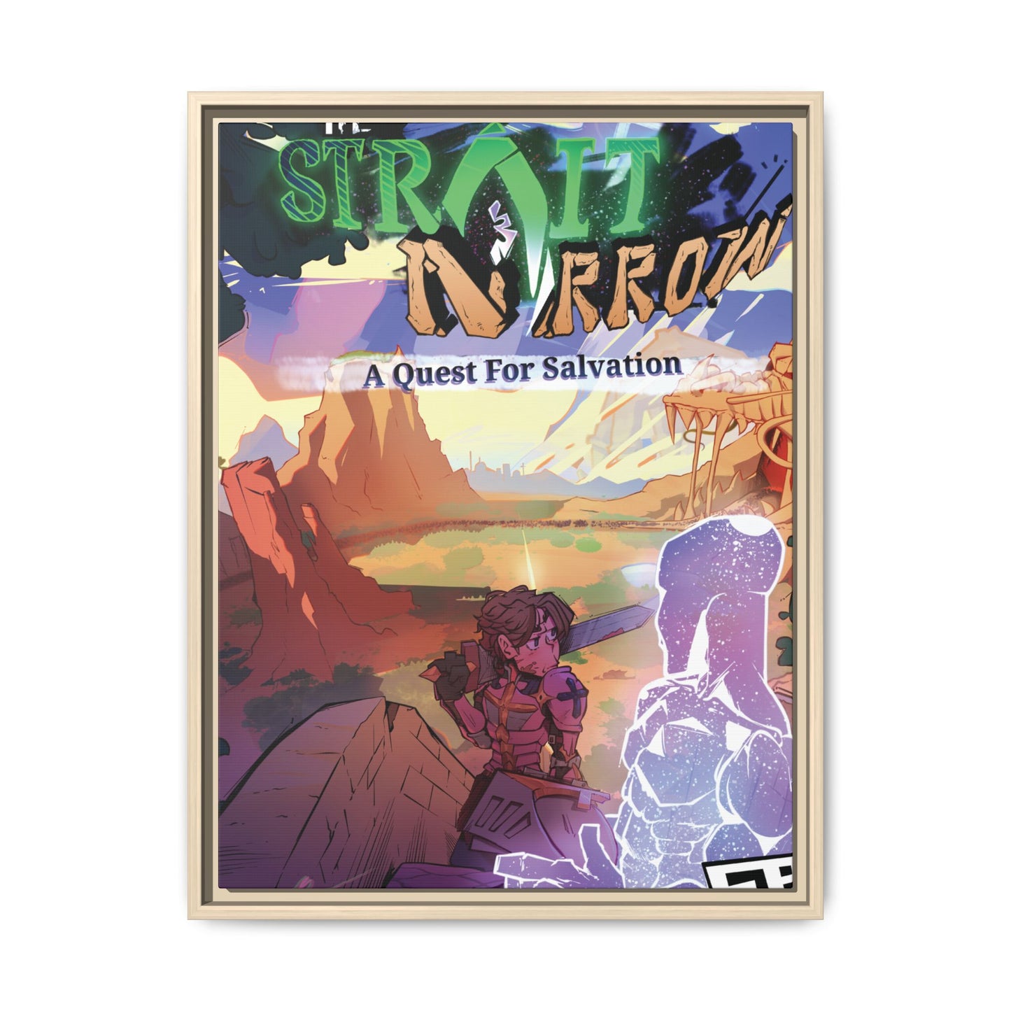 Strait and Narrow | Matte Canvas Wall Art (Framed)